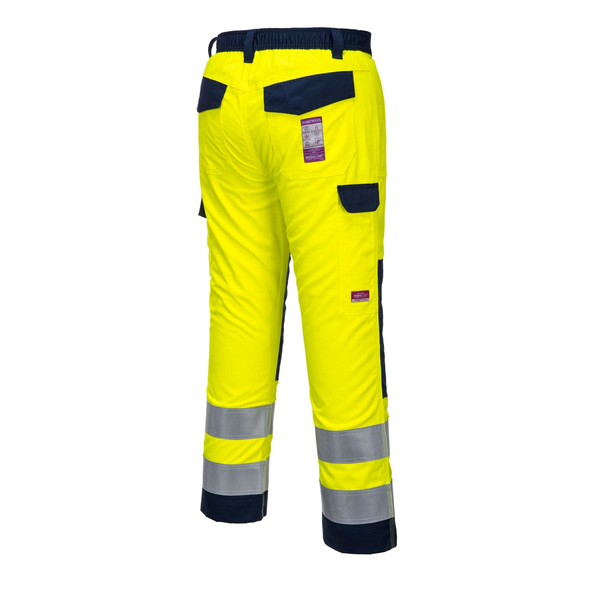 Hi-Vis Modaflame Broek MV46 - Geel/Marine - opname 3