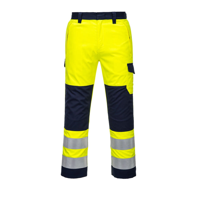 Hi-Vis Modaflame Broek MV46 - Geel/Marine