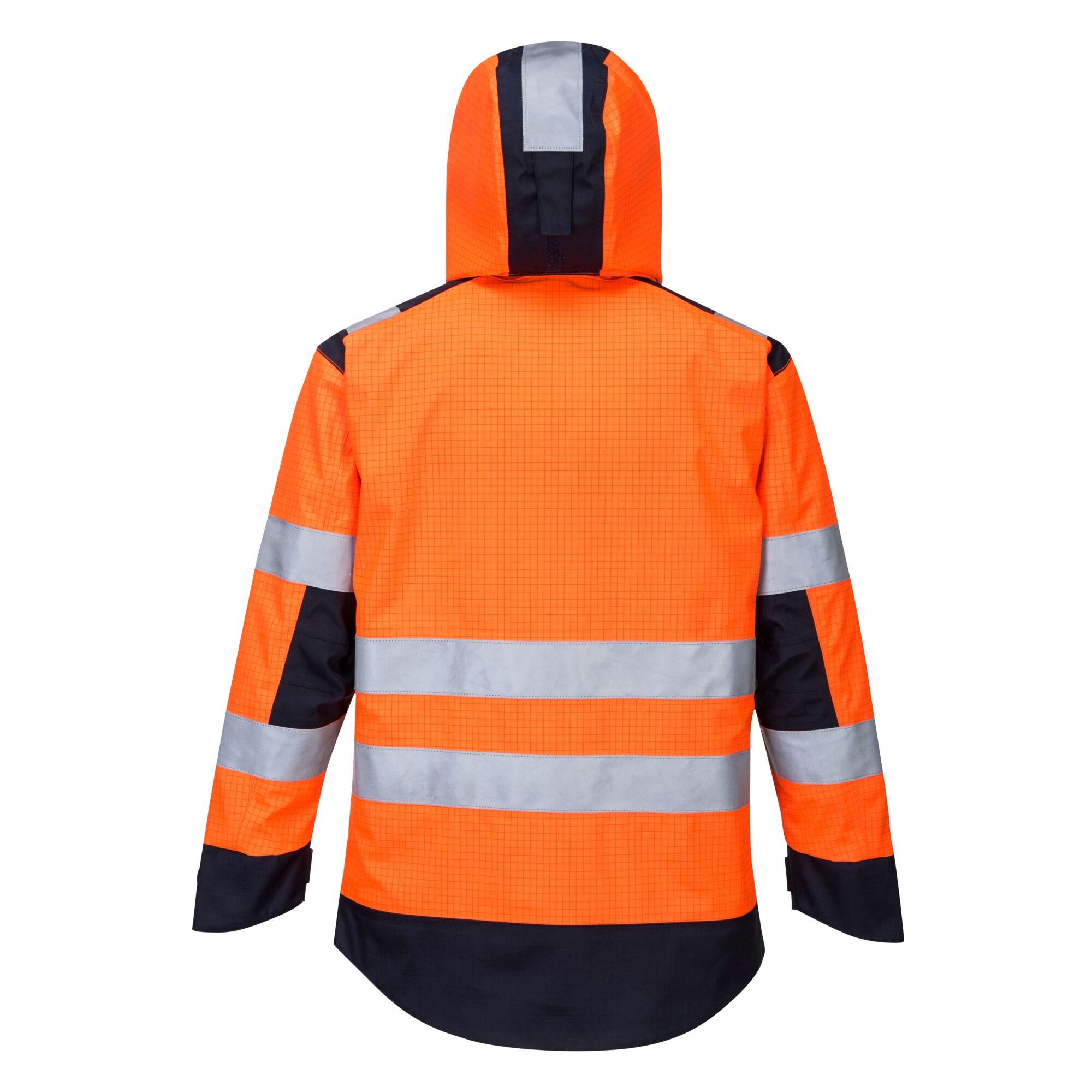 Modaflame Rain multinormen Arc jack - Oranje/Marine - achterkant