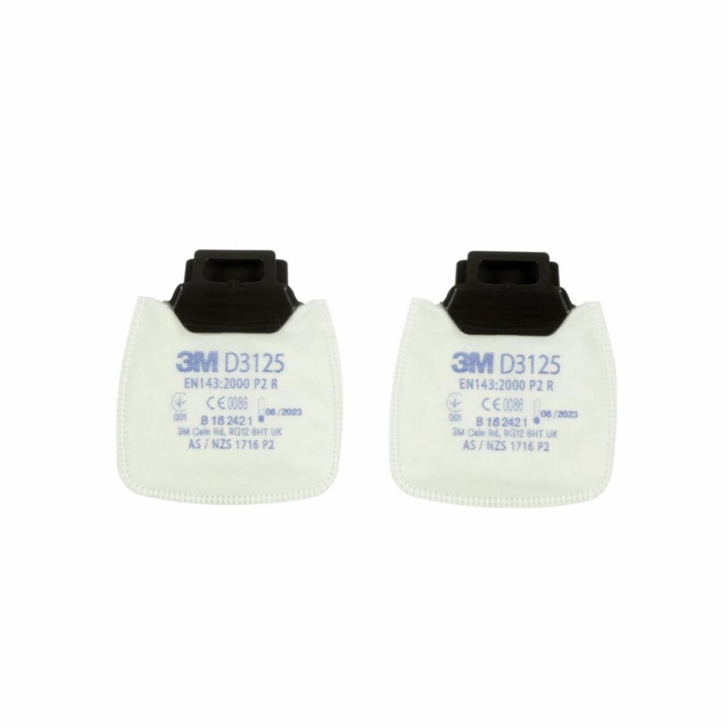 3M Secure Click Partikelfilter D3125, P2 R