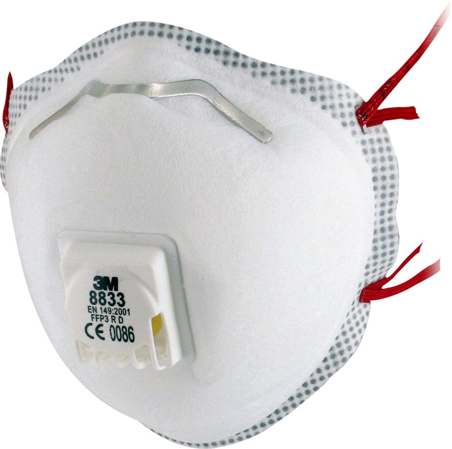 3M 8833 Atemschutzmaske FFP3 mit Ventil