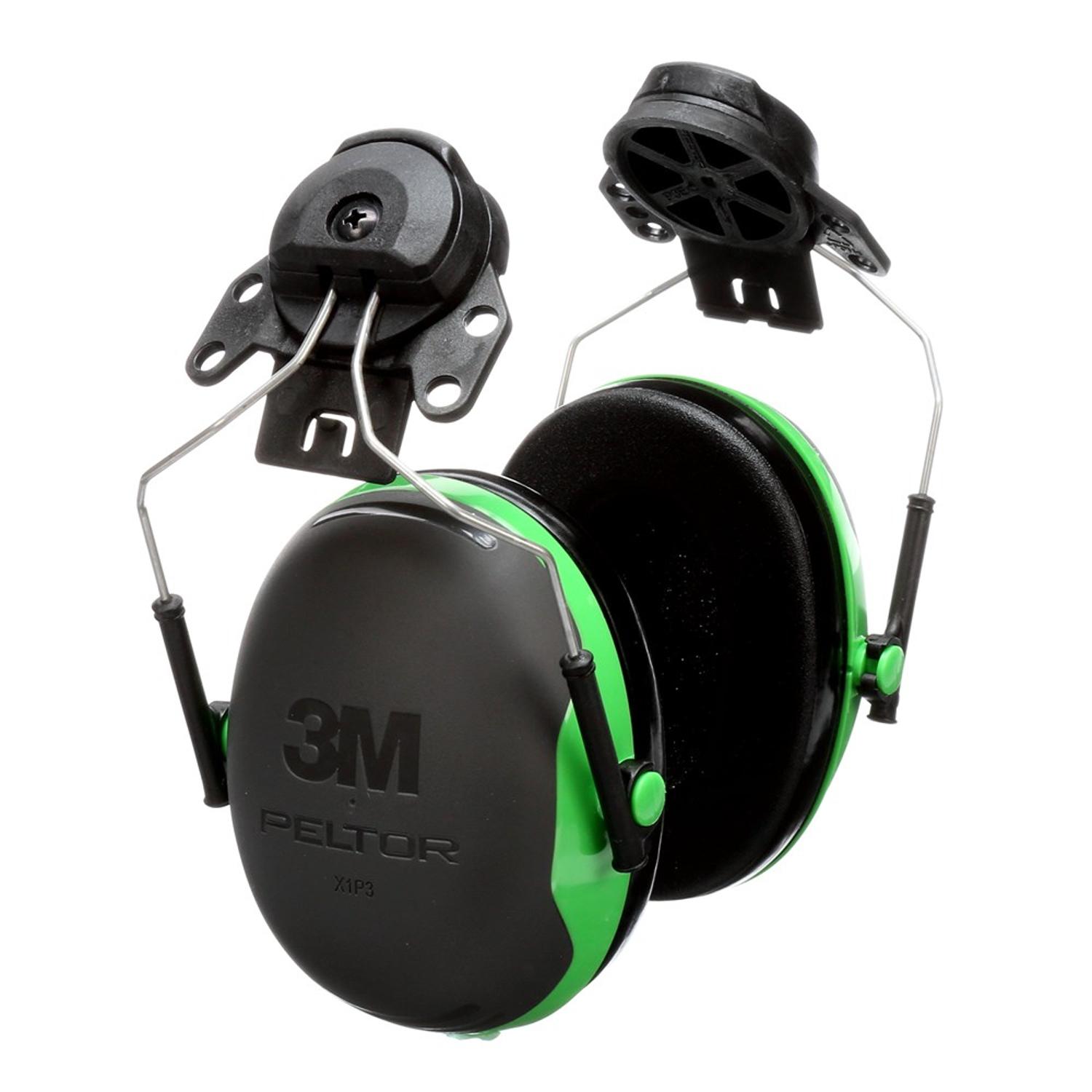 3M Peltor X1P3 helmet-mounted earmuffs