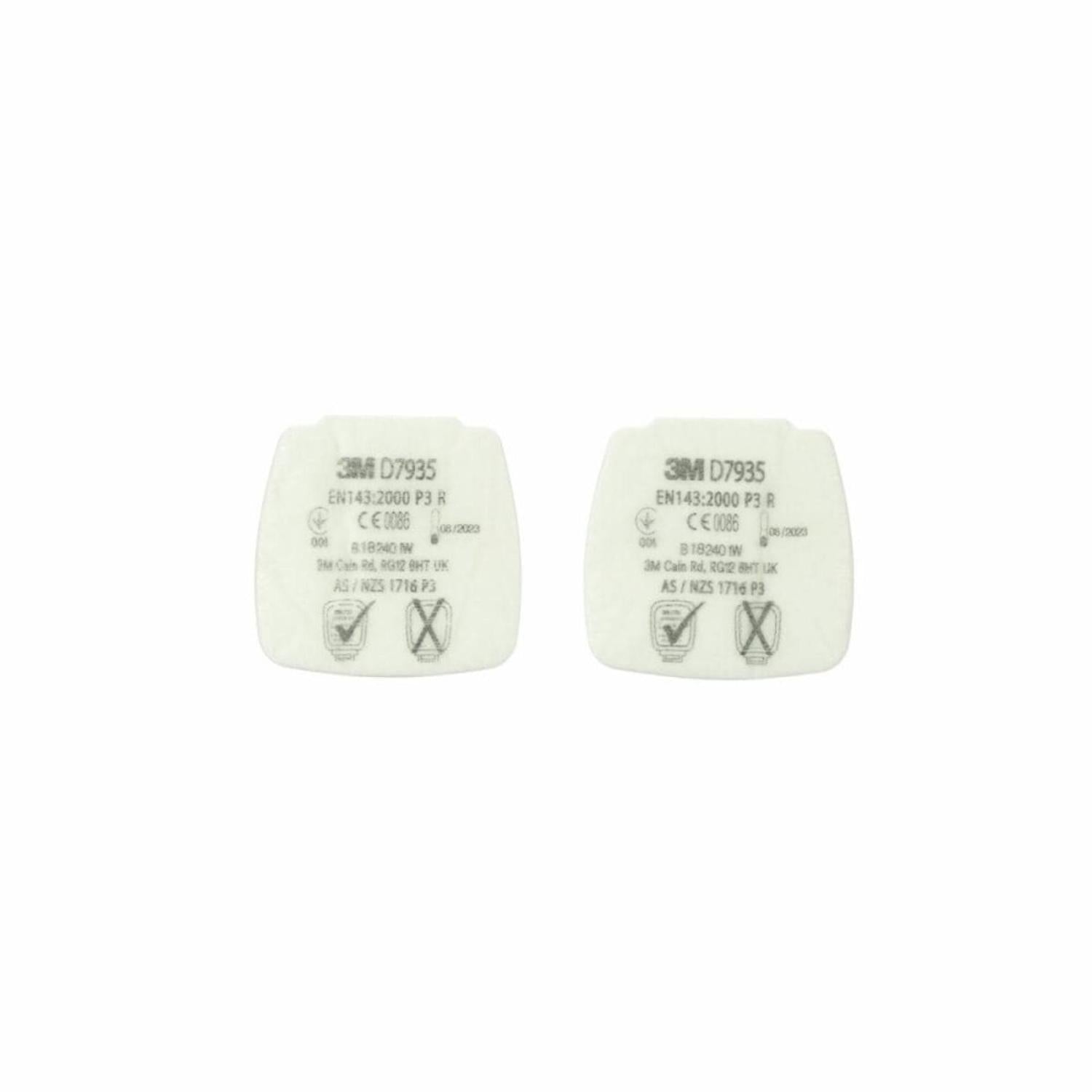 3M Secure Click Particulate Filter D7935, P3 R