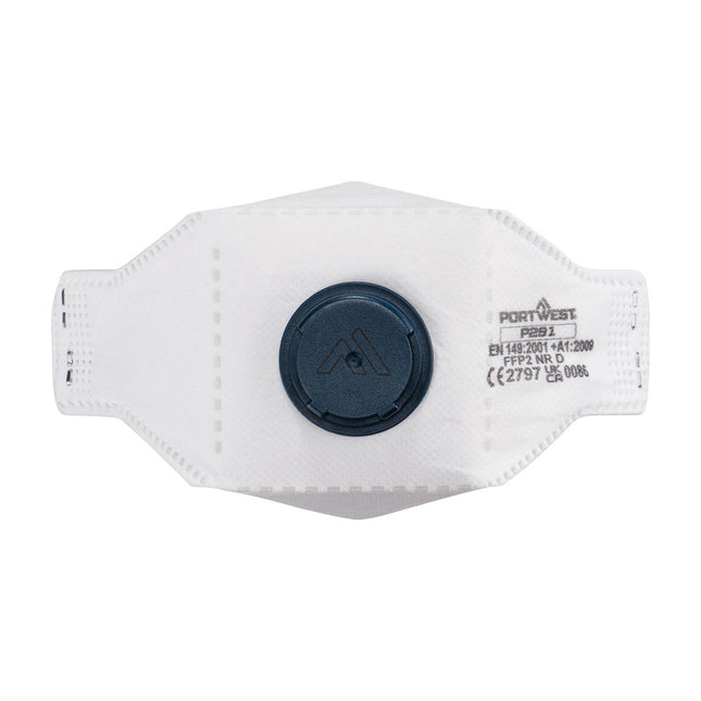 EAGLE FFP2 gevouwen Dolomite masker met filter (PK10) - White