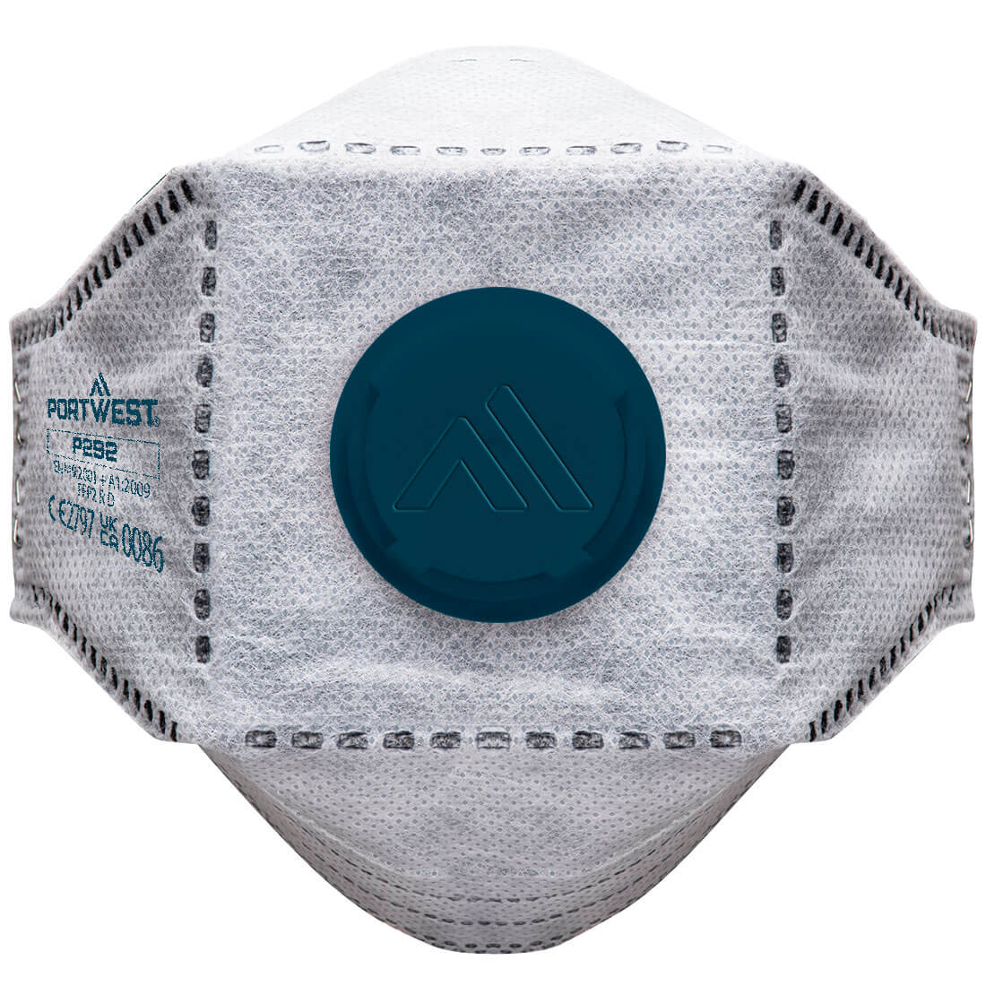 EAGLE FFP2 Koolstof gevouwen plat masker (Pk10) - White