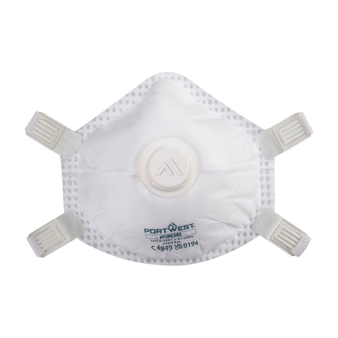 FFP3 Ultimate herbruikbaar masker met ventiel (Pk5) P306 - White