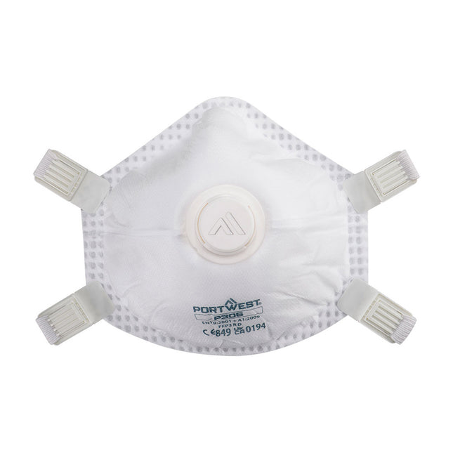 FFP3 Ultimate herbruikbaar masker met ventiel (Pk5) P306 - White