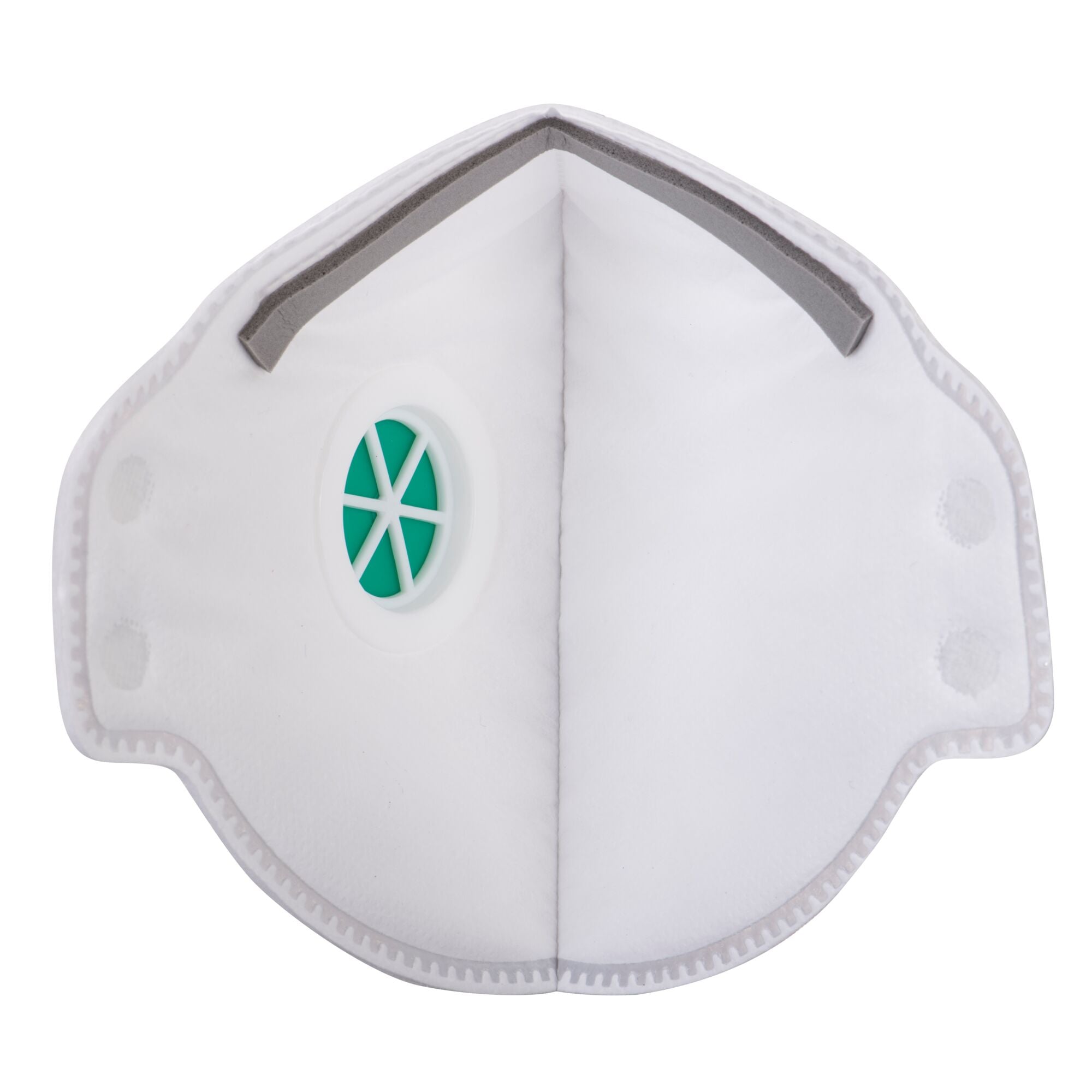 FFP3 Dolomite Plat Gevouwen Masker Stofmasker (PK20) - Wit - achterkant