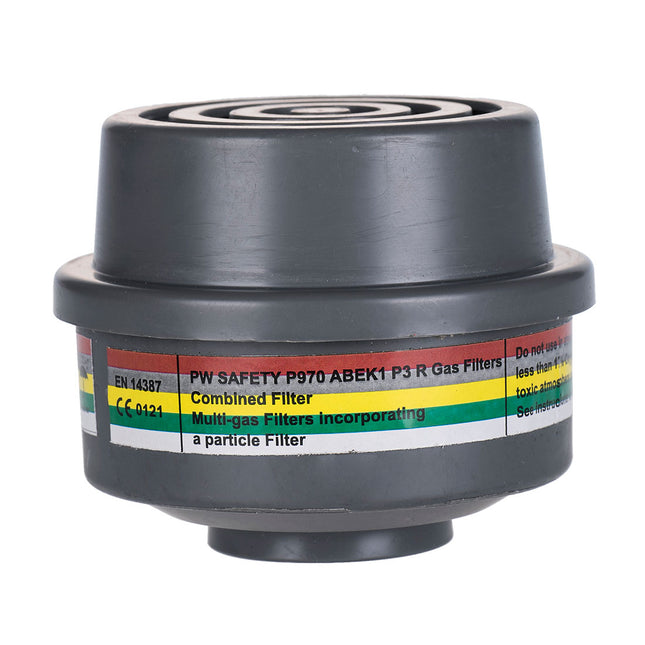 ABEK1P3 Combinatie Filter met speciale draadbevestiging - Grey