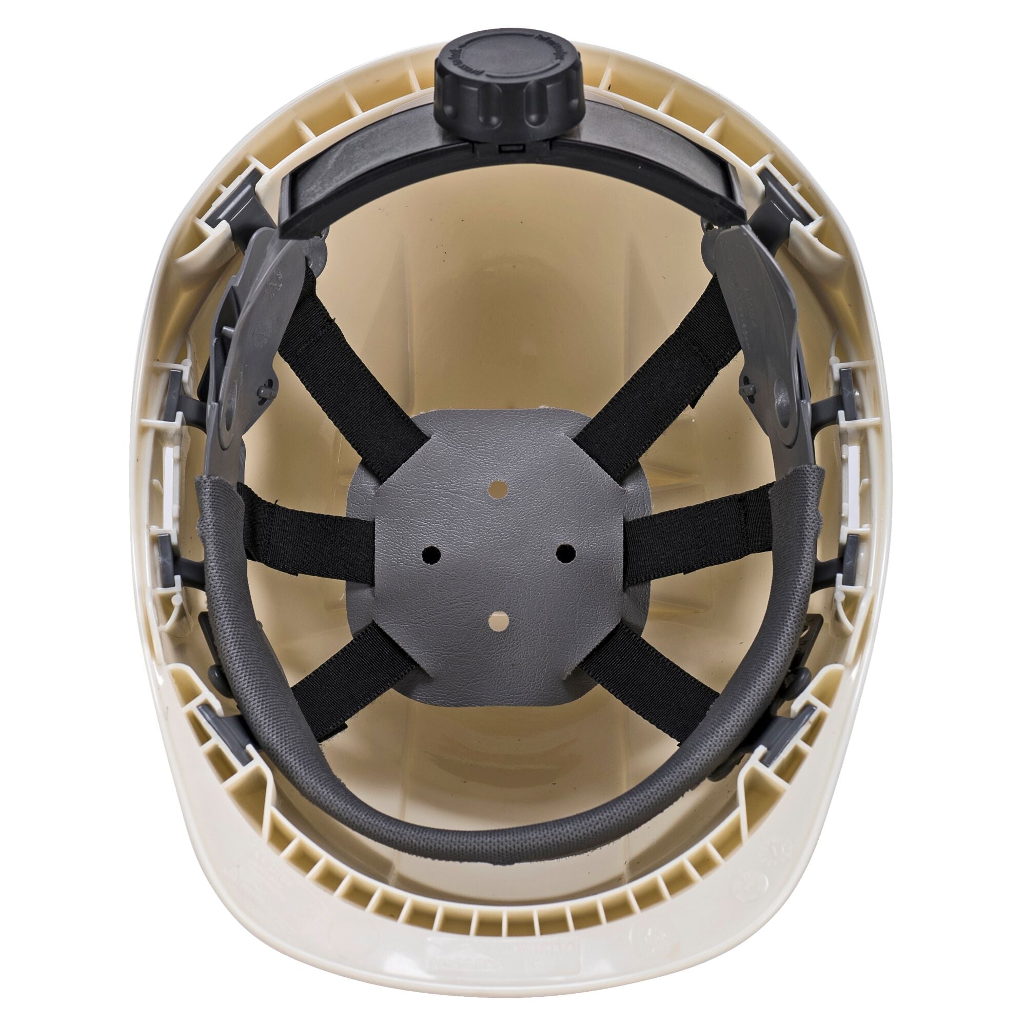 Endurance Glowtex Helm - Wit - achterkant