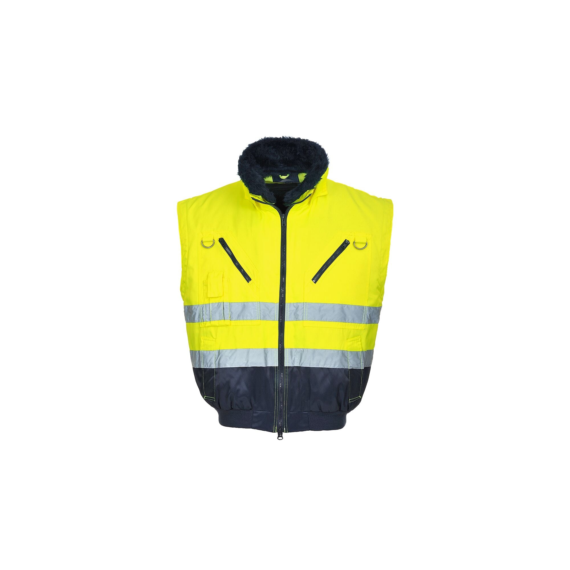 Hi-Vis 3-in-1 Pilotjack - Geel/Marine - opname 2