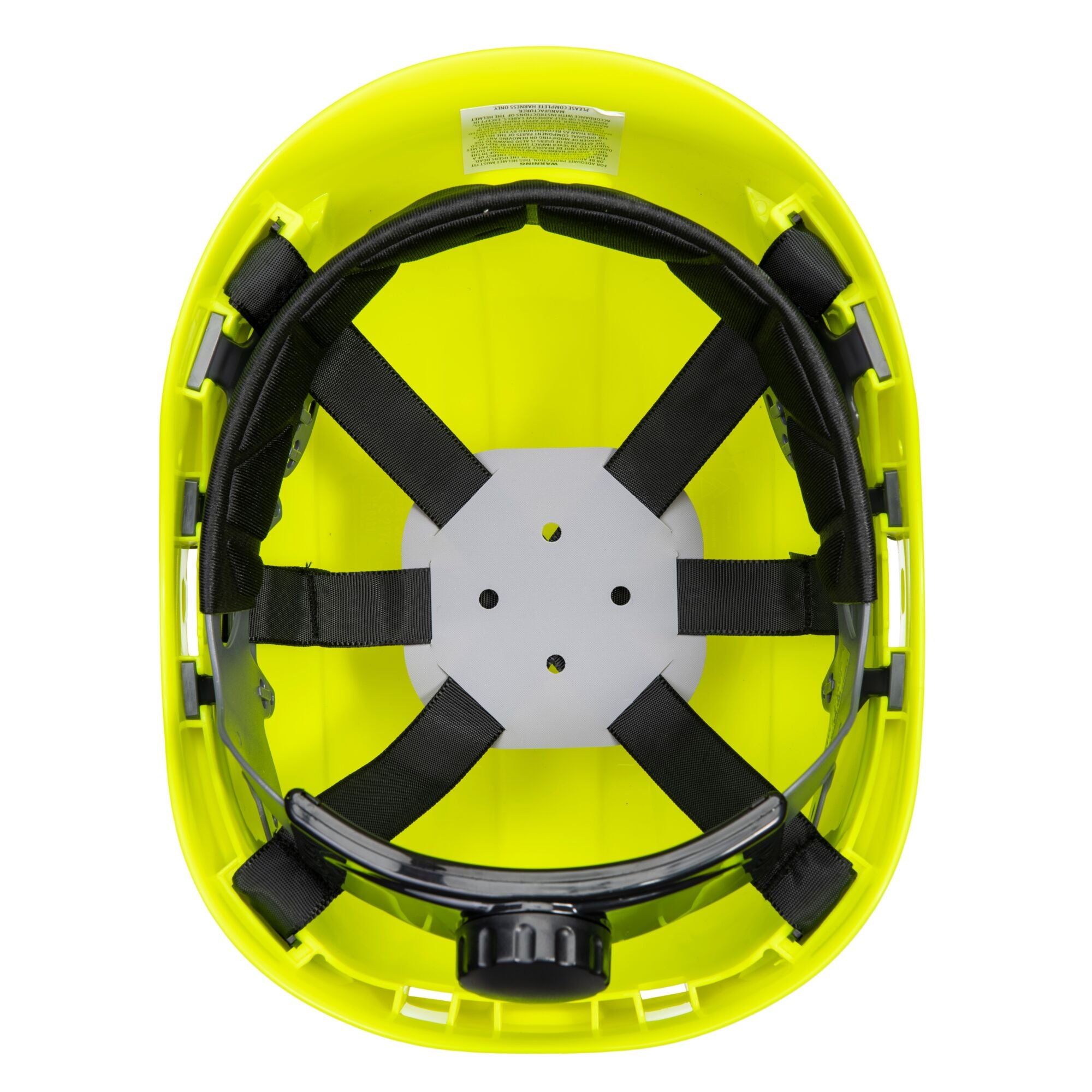 Hoogte Endurance Helm - Geel - achterkant