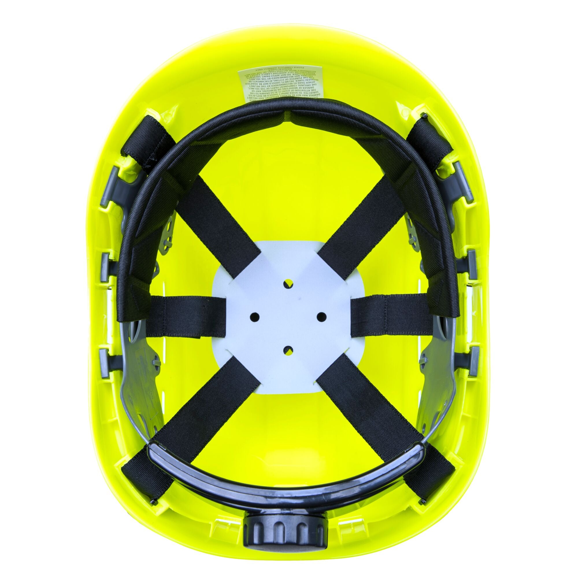 Hoogte Endurance Helm met ventilatie - Geel - achterkant