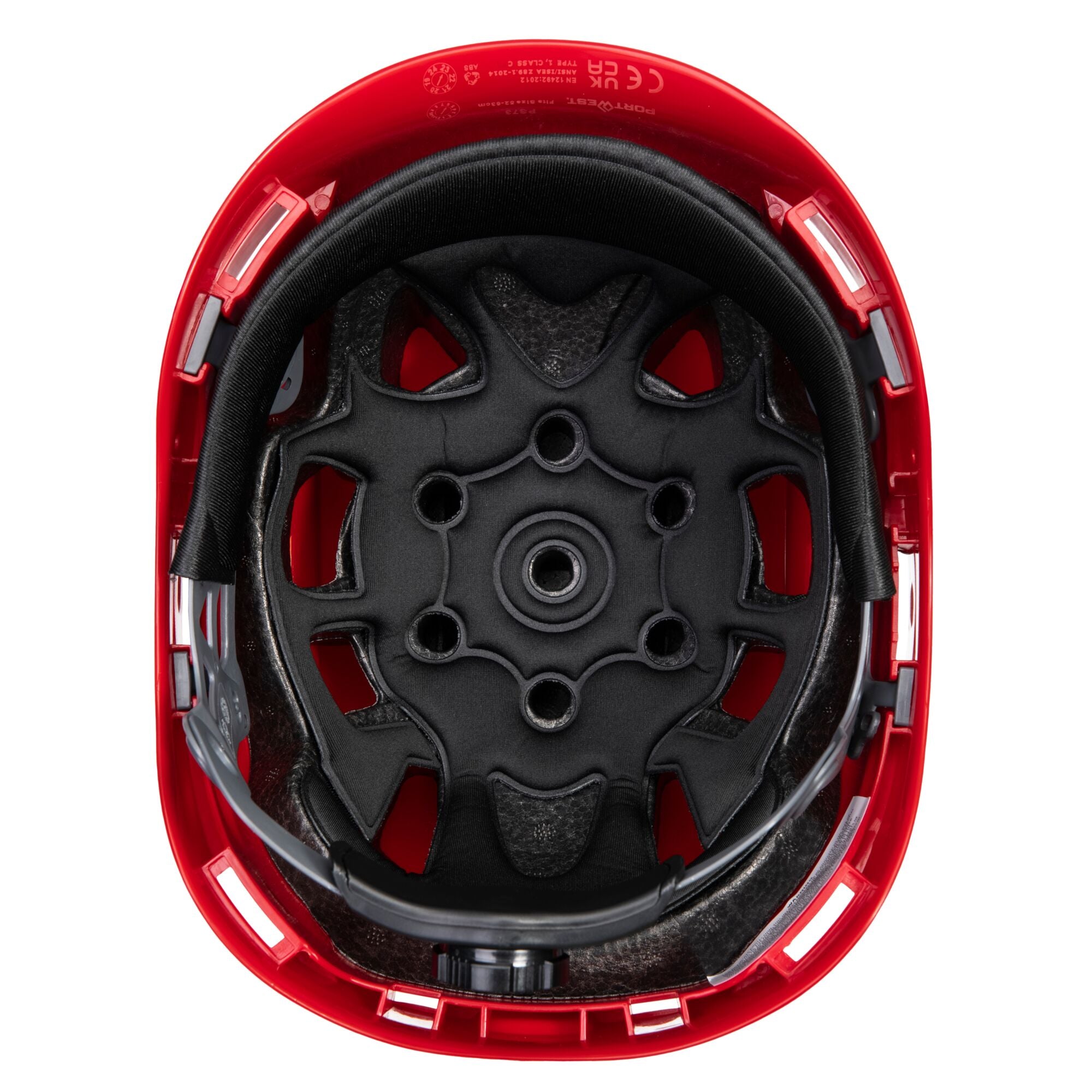Height Endurance Mountaineer helm - Rood - achterkant