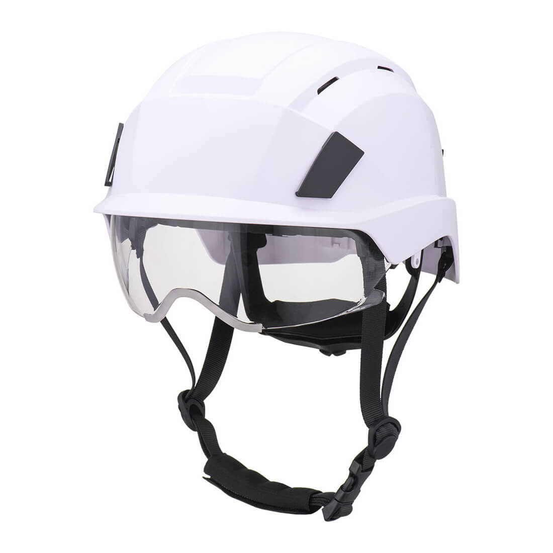 Integrated visor helmet - White