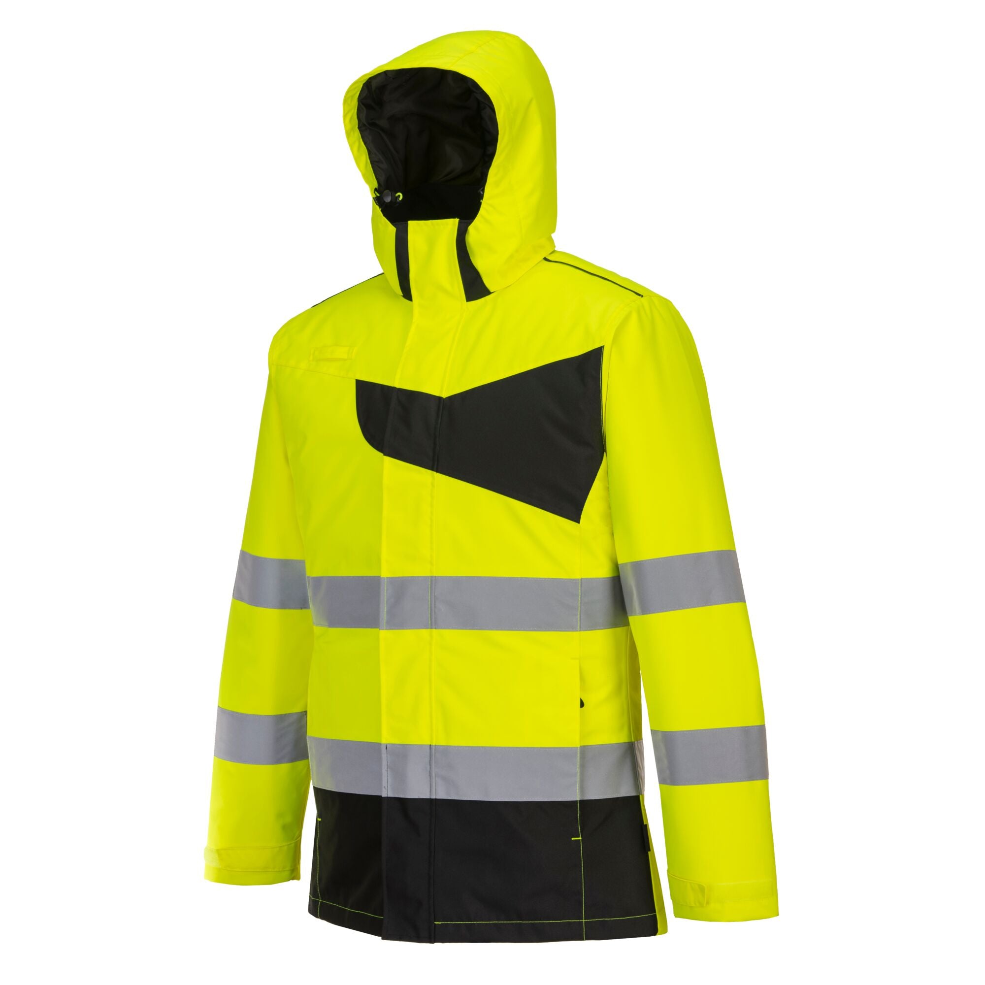 PW2 Hi-Vis winterjack - Geel/Zwart - opname 2