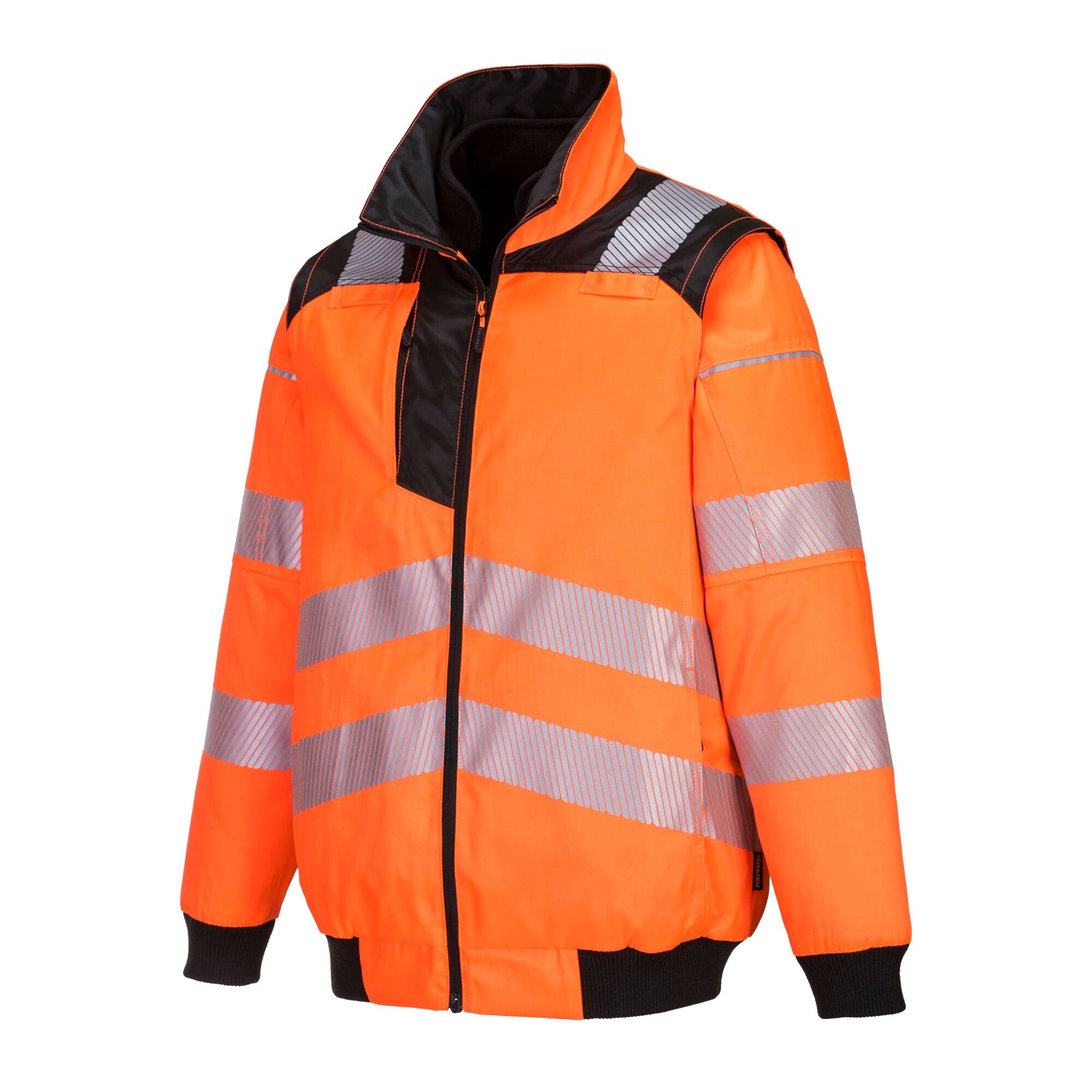 PW3 Hi-Vis 3-in-1 Pilotjack - Oranje/Zwart - opname 2