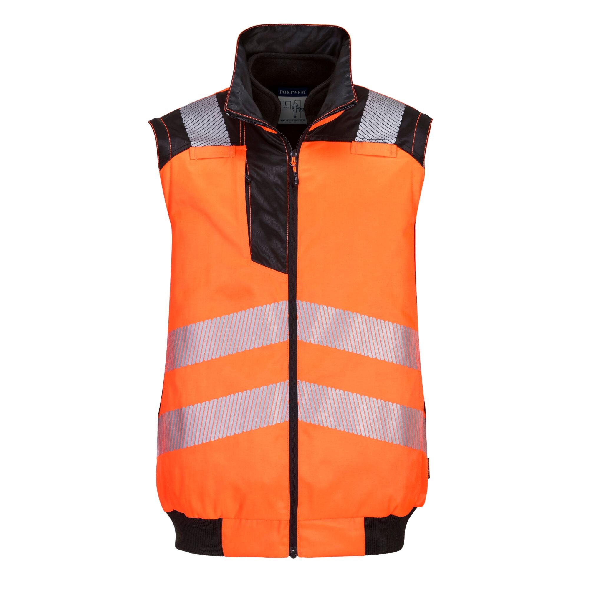 PW3 Hi-Vis 3-in-1 Pilotjack - Oranje/Zwart - opname 4