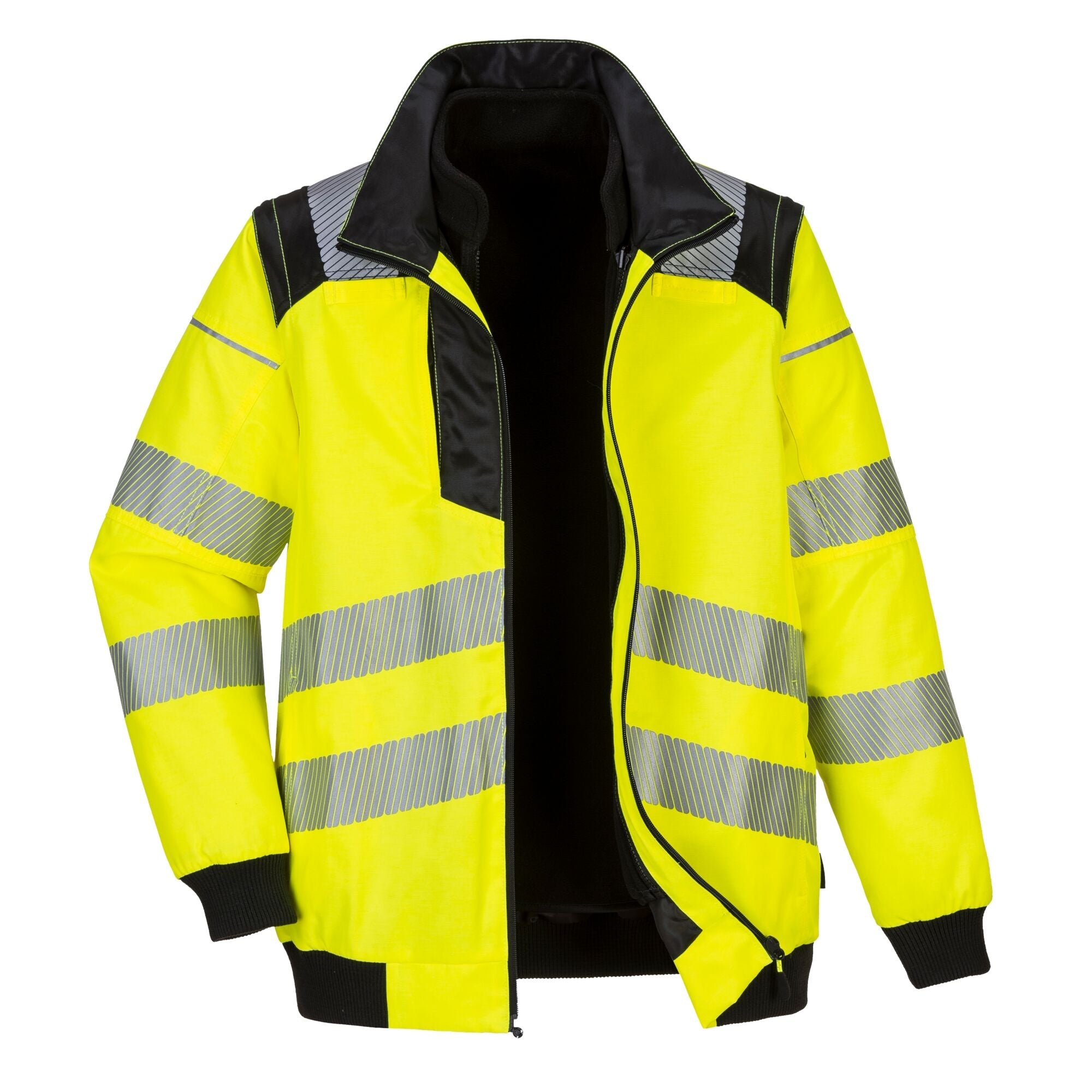 PW3 Hi-Vis 3-in-1 Pilotjack - Geel/Zwart - opname 9