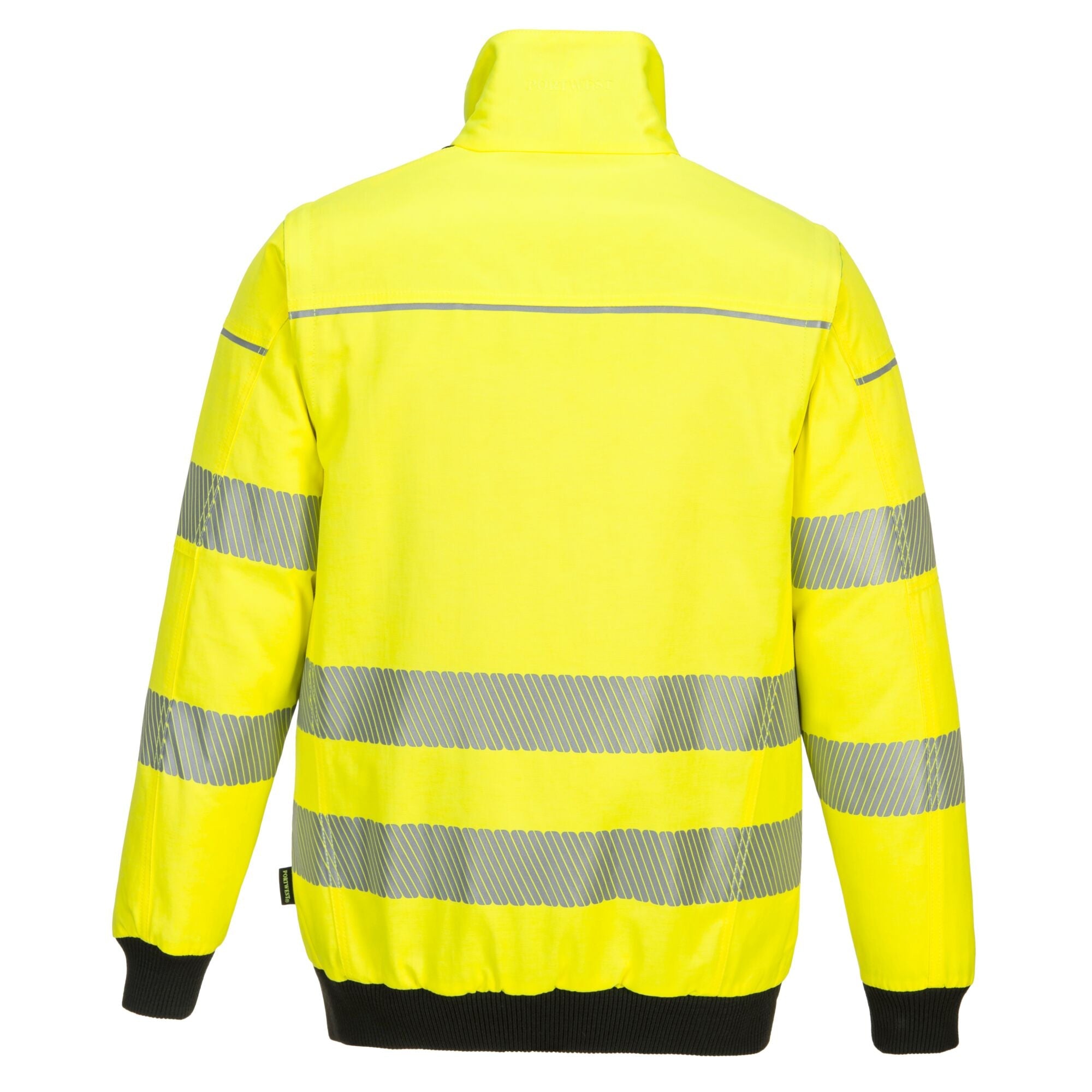 PW3 Hi-Vis 3-in-1 Pilotjack - Geel/Zwart - achterkant