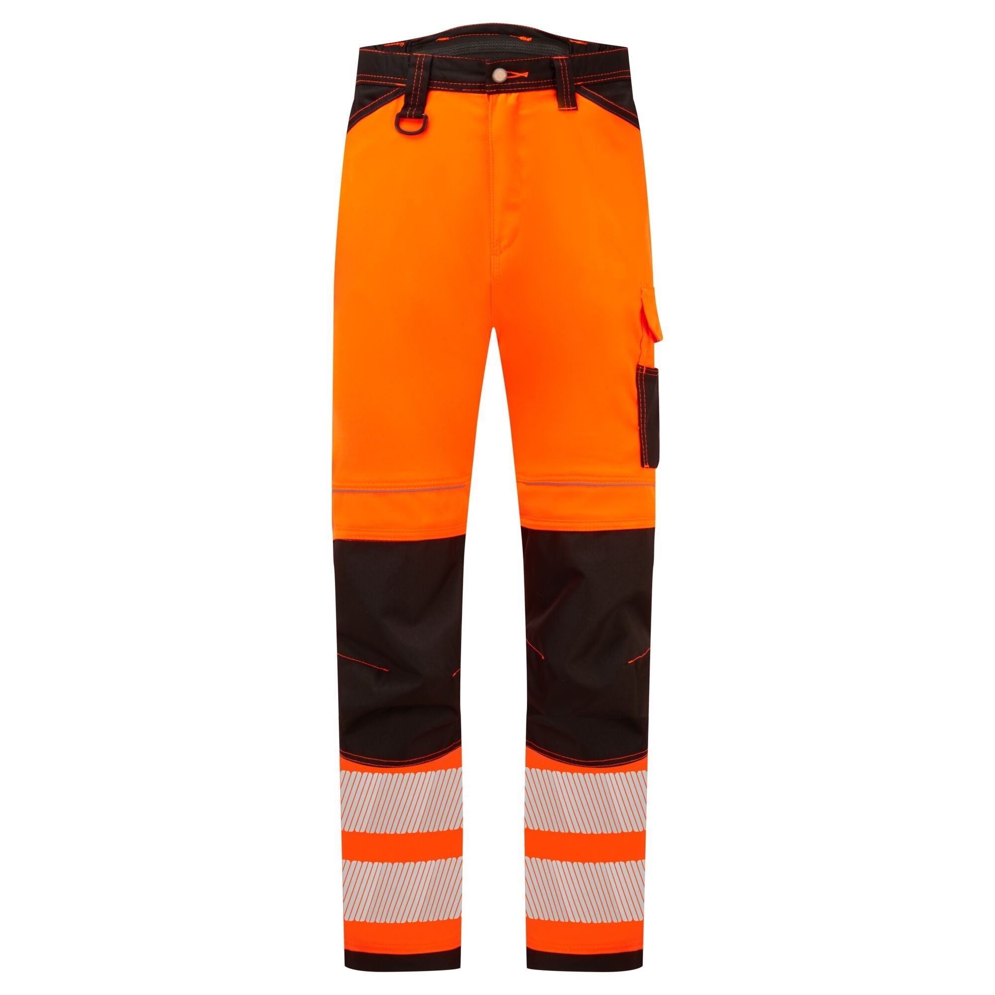 PW3 Hi-Vis Lichtgewicht Stretch Broek - Oranje/Zwart