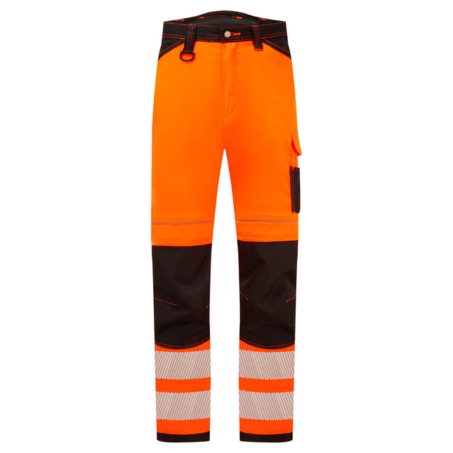 PW3 Hi-Vis Lichtgewicht Stretch Broek - Oranje/Zwart