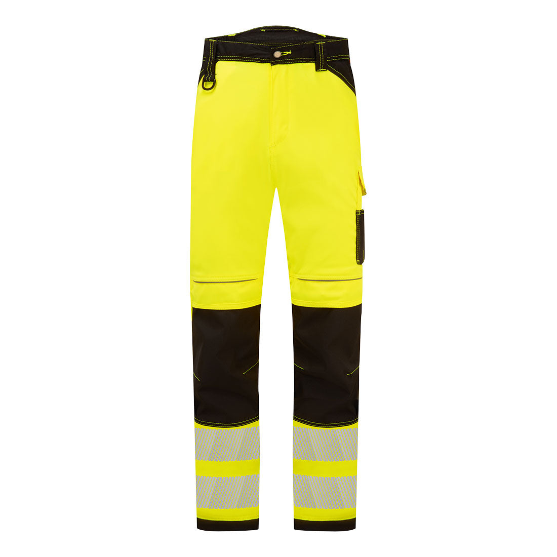 PW3 Hi-Vis Lightweight Stretch Work Trousers - Yellow/Black