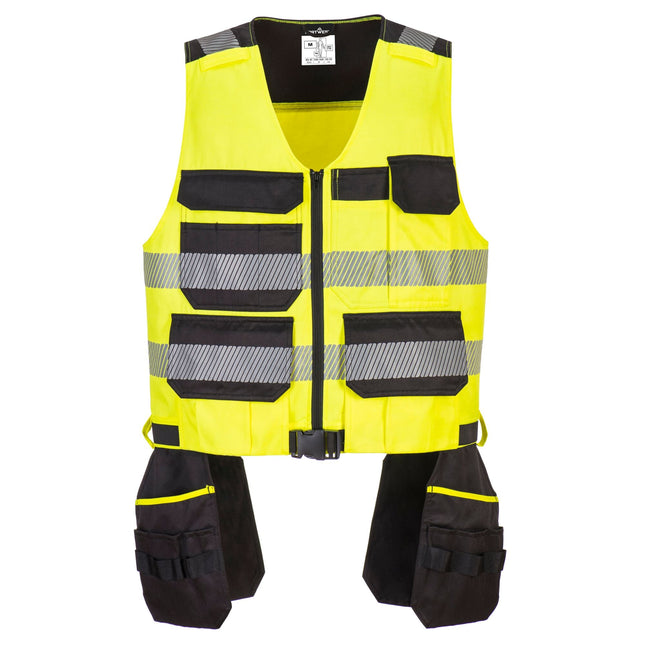 PW3 Klasse 1 Gereedschapsvest - Geel/Zwart