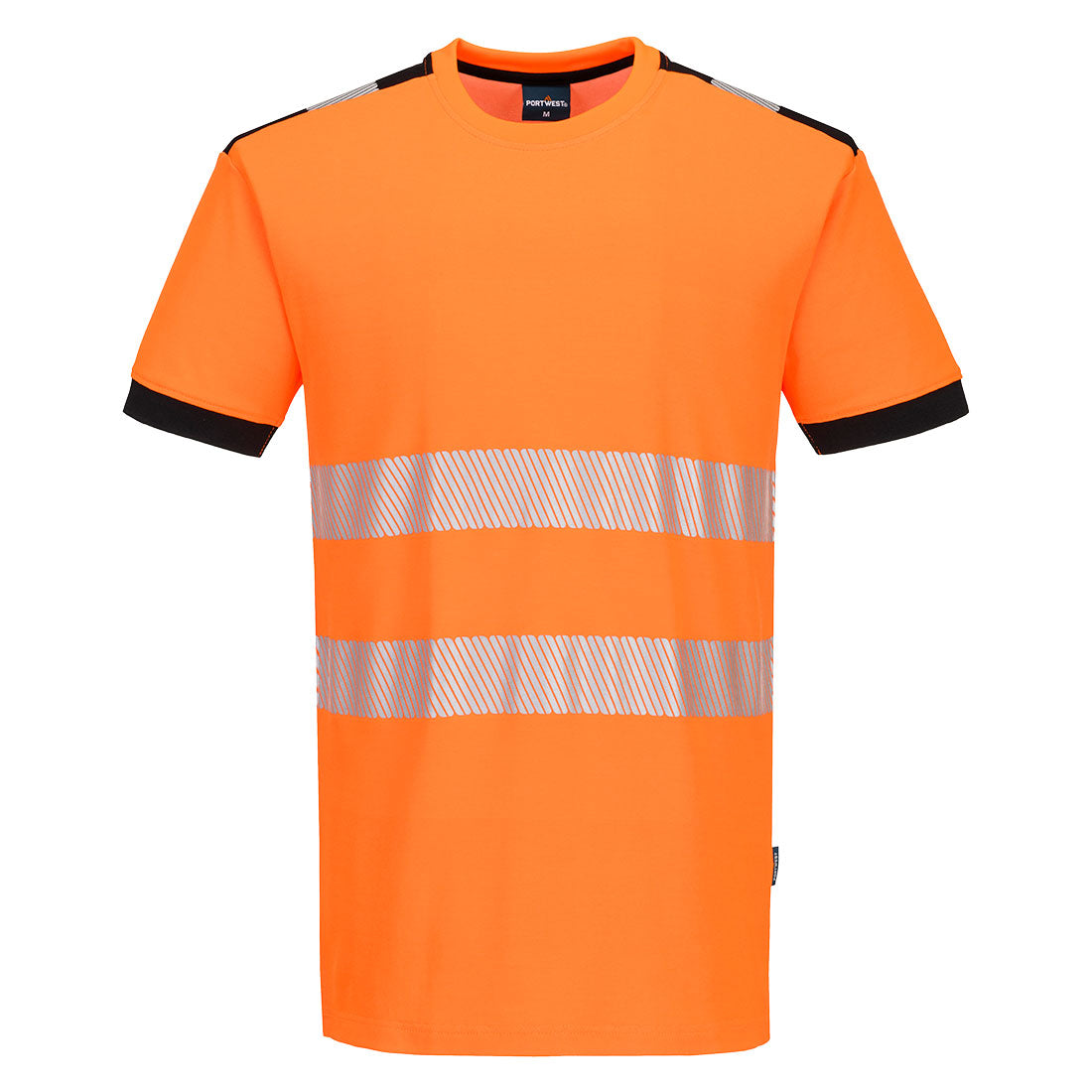 PW3 Hi-Vis T-Shirt S/S - Orange/Black