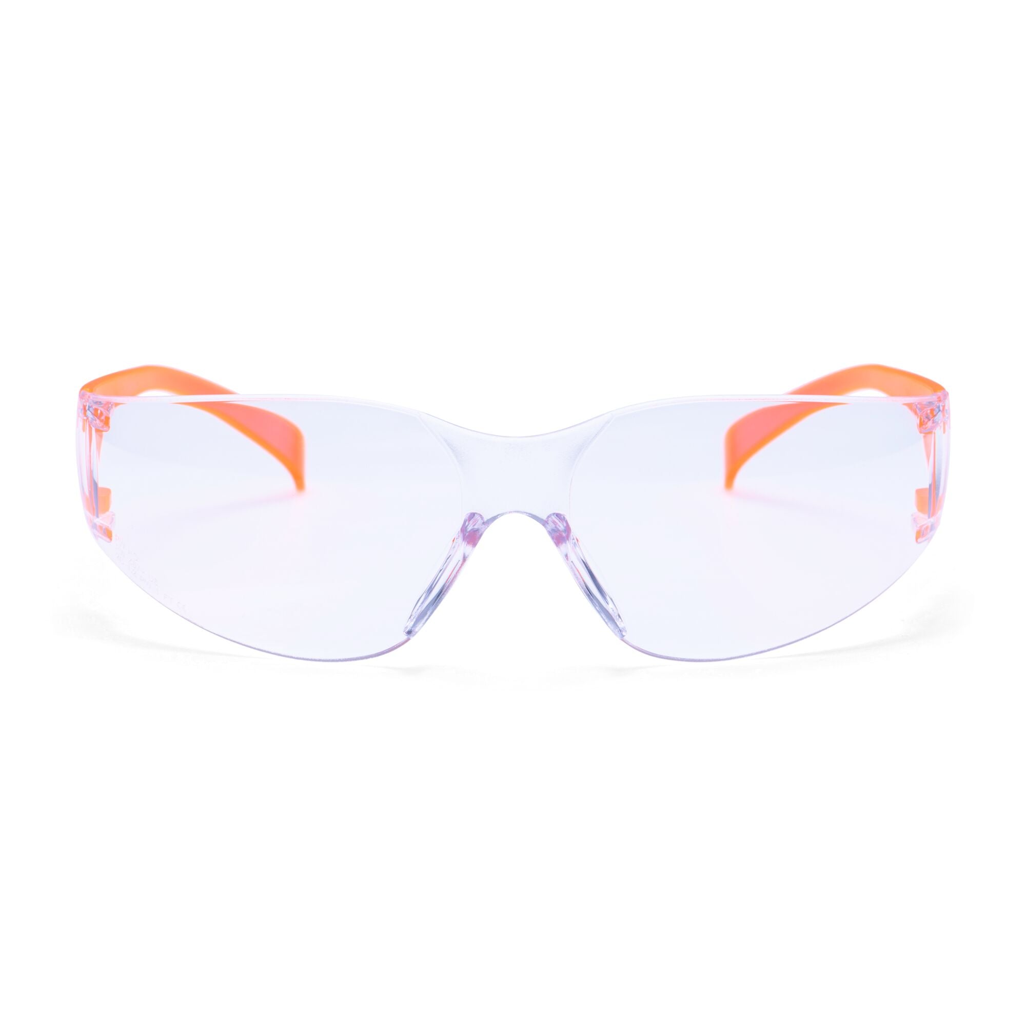 Wrap Around Bril - Helder/Oranje Fluor - opname 2