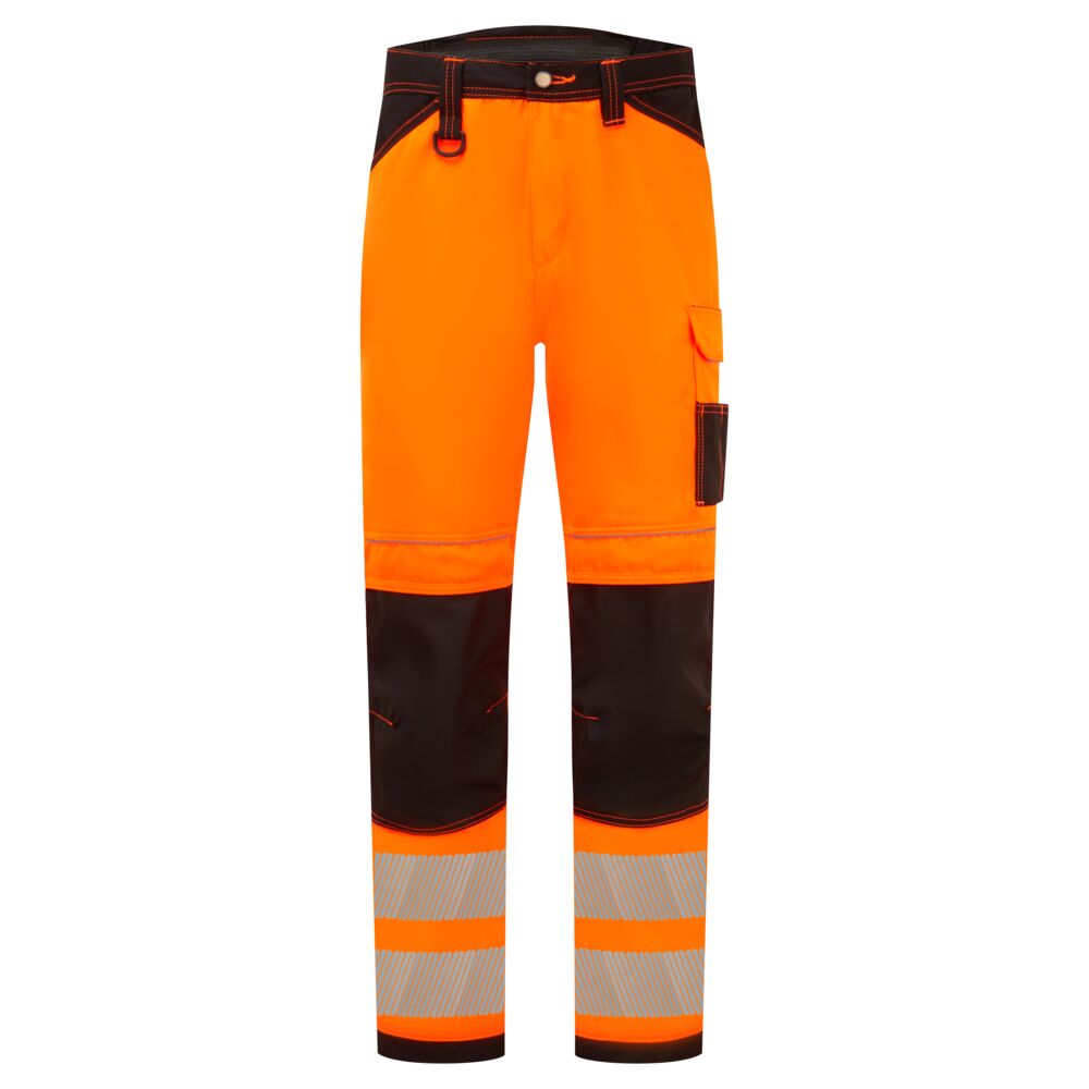 PW3 Hi-Vis Work Trousers - Orange/Black