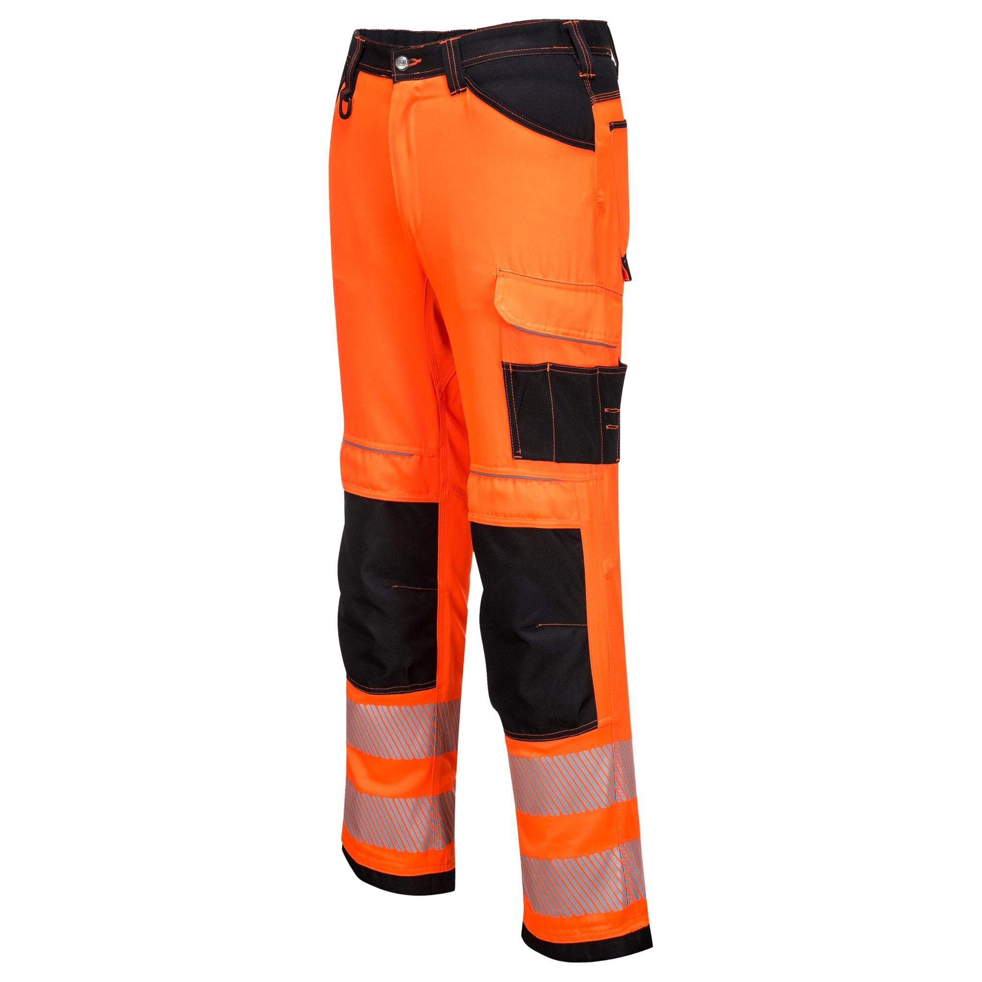 PW3 Hi-Vis Broek - Oranje/Zwart - opname 2