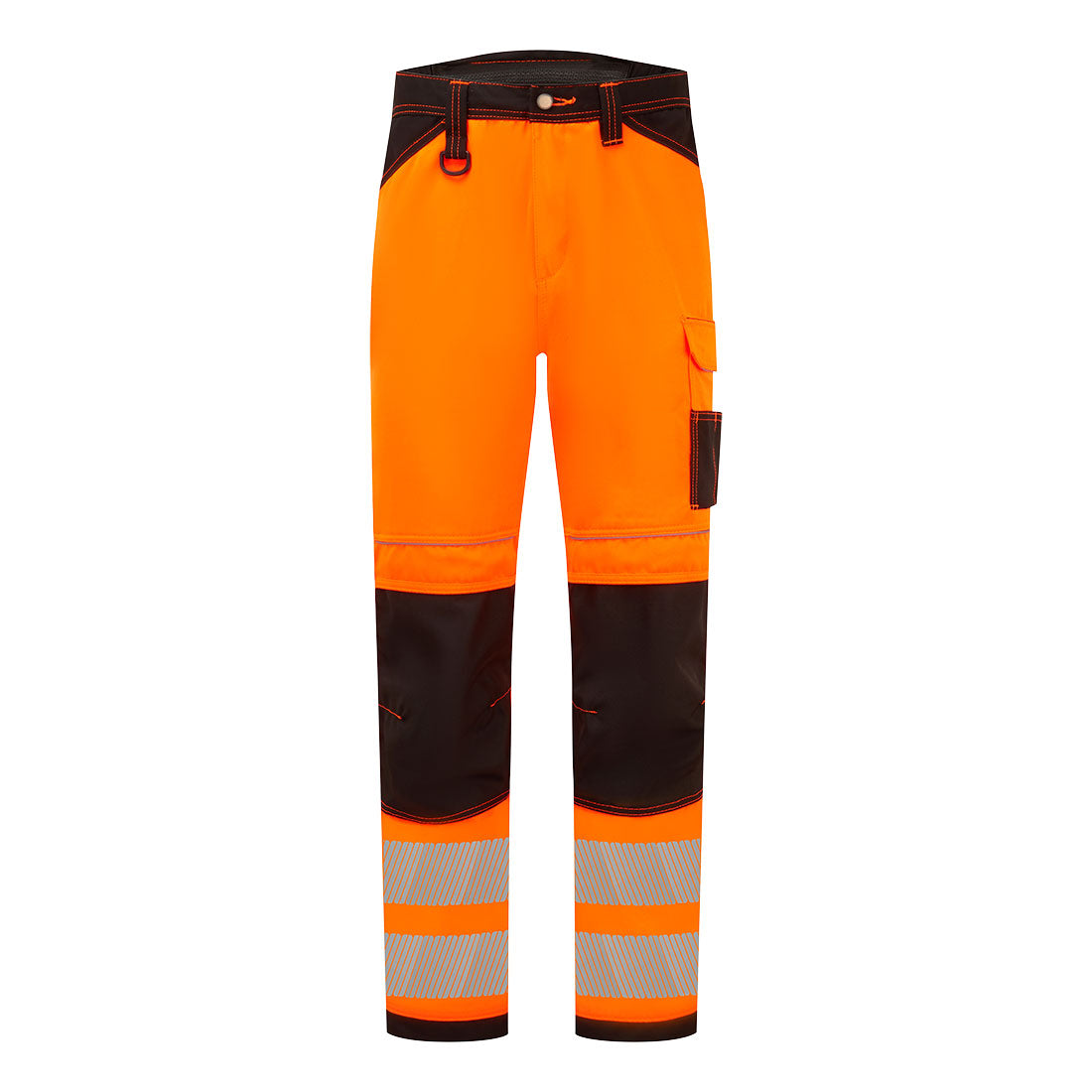 PW3 Hi-Vis Work Trousers - Orange/Black Short