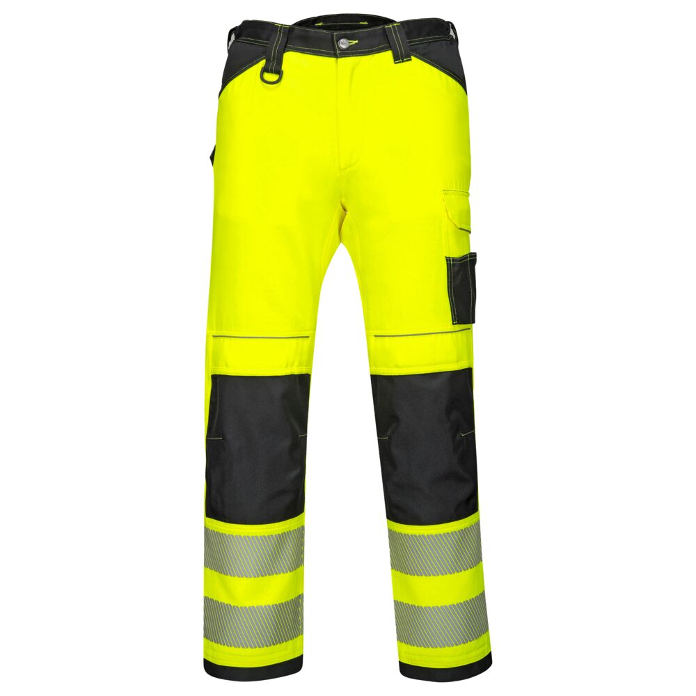 PW3 Hi-Vis Work Trousers - Yellow/Black