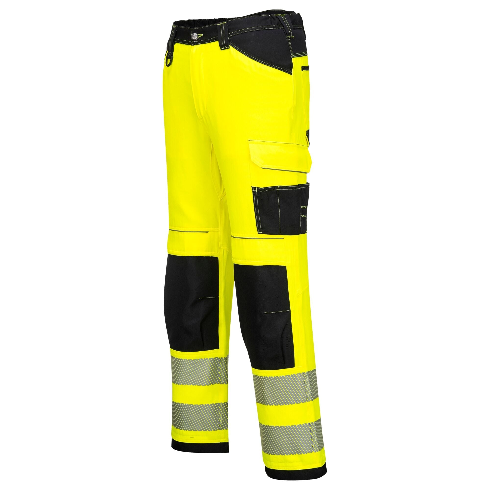 PW3 Hi-Vis Broek - Geel/Zwart - opname 2