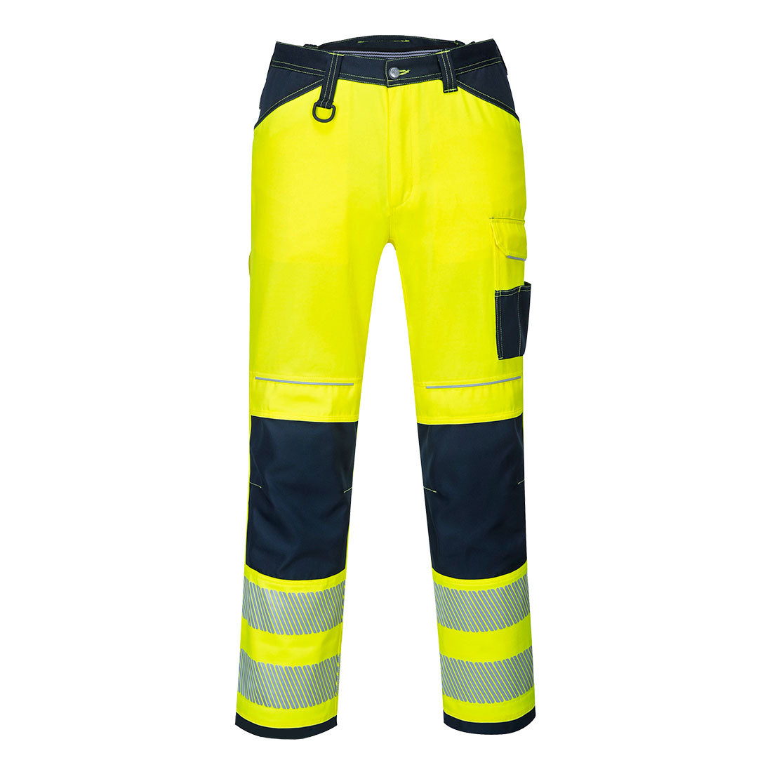 PW3 Hi-Vis Work Trousers - Yellow/Navy