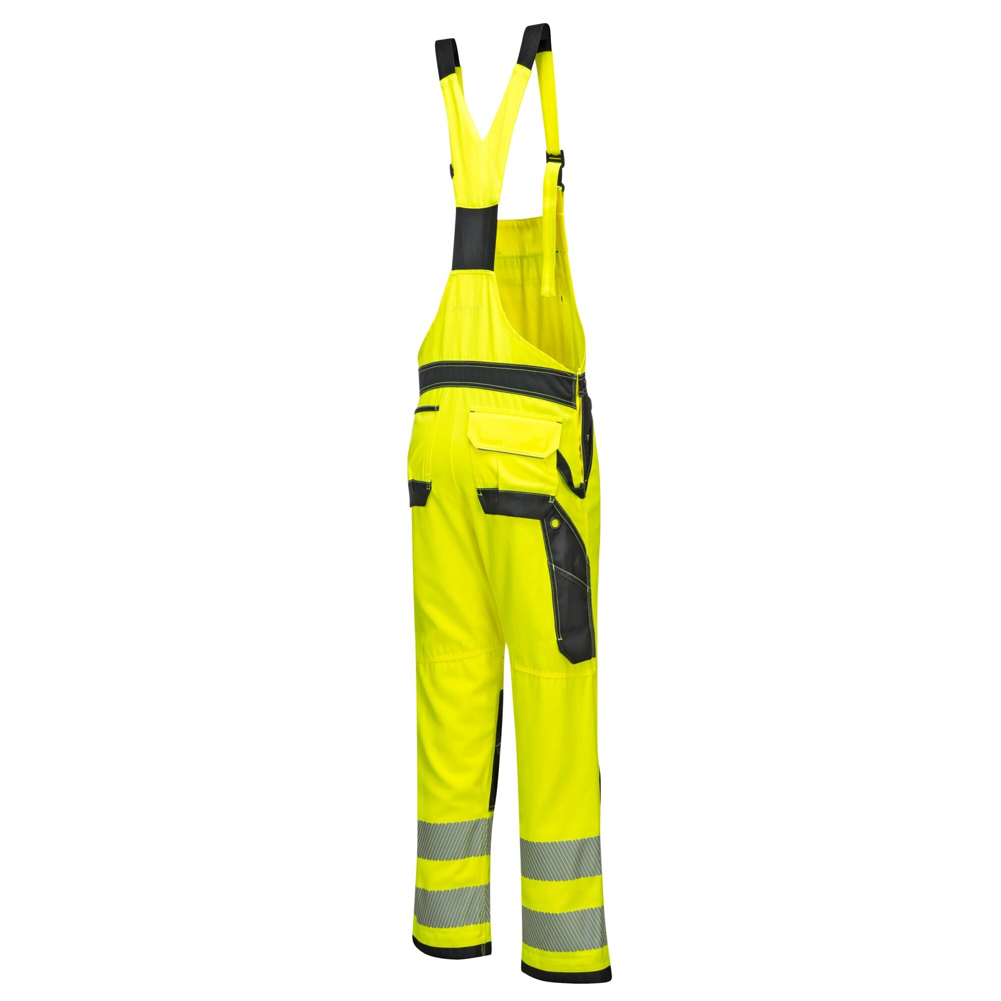 PW3 Hi-Vis Amerikaanse Overall - Geel/Zwart - opname 3
