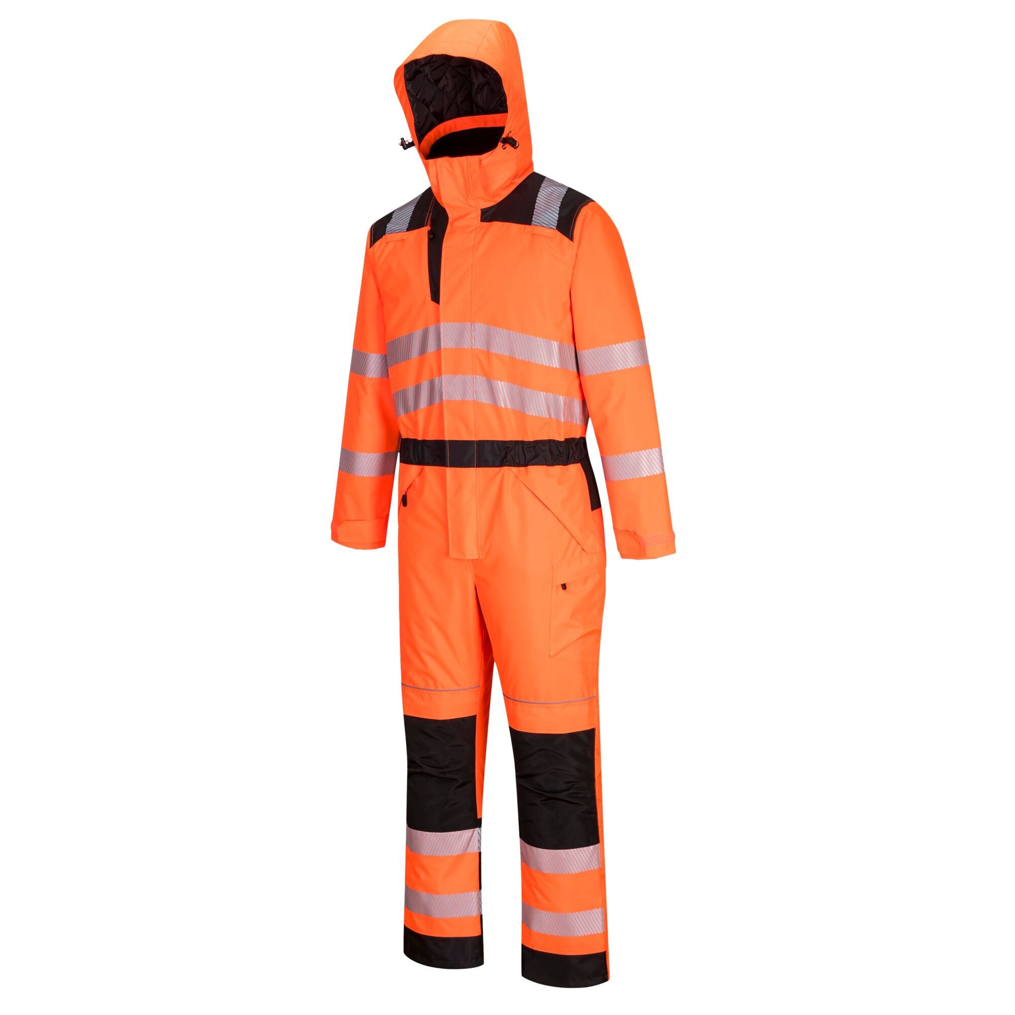 PW3 Hi-Vis Winteroverall - Oranje/Zwart - opname 2