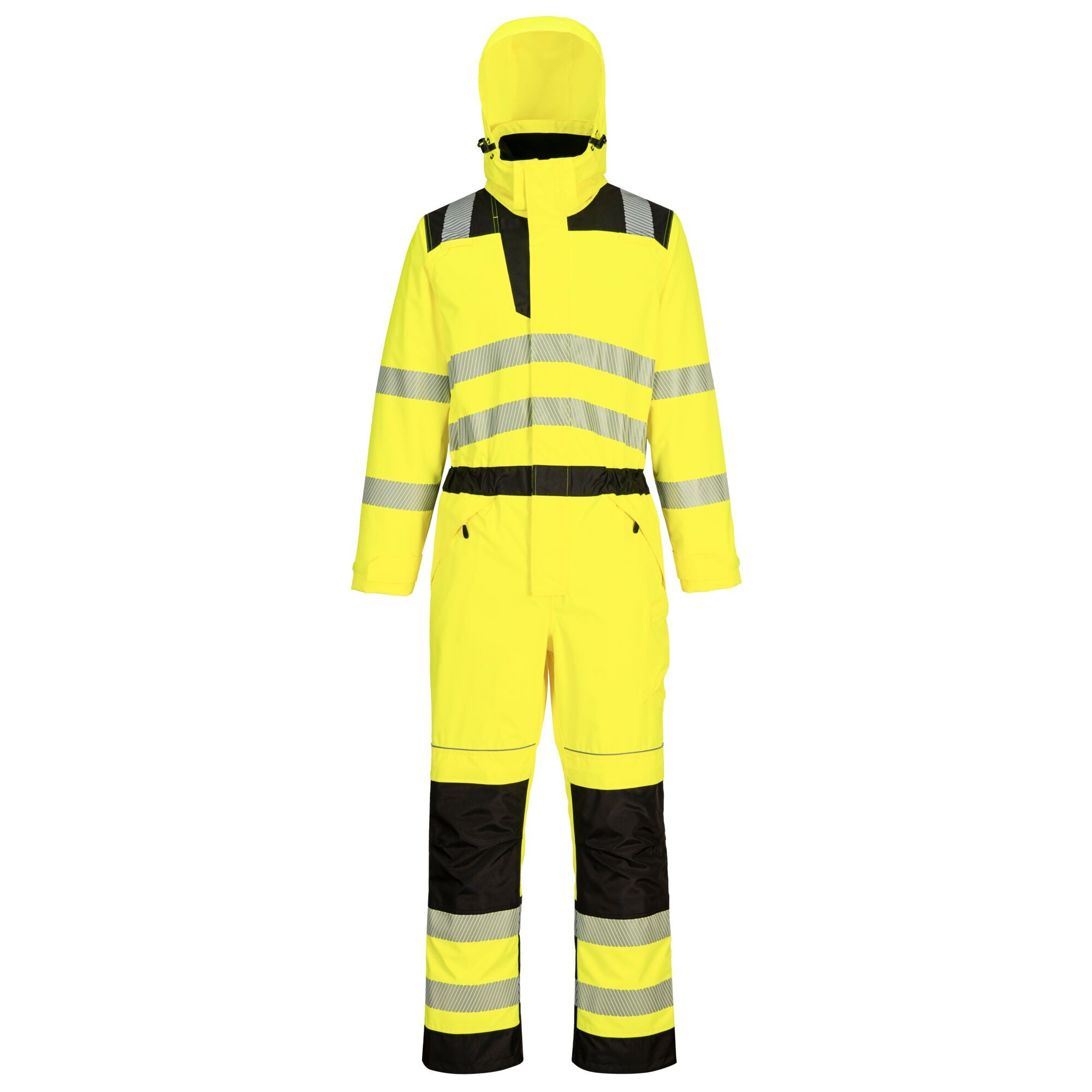 PW3 Hi-Vis Regenoverall - Geel/Zwart