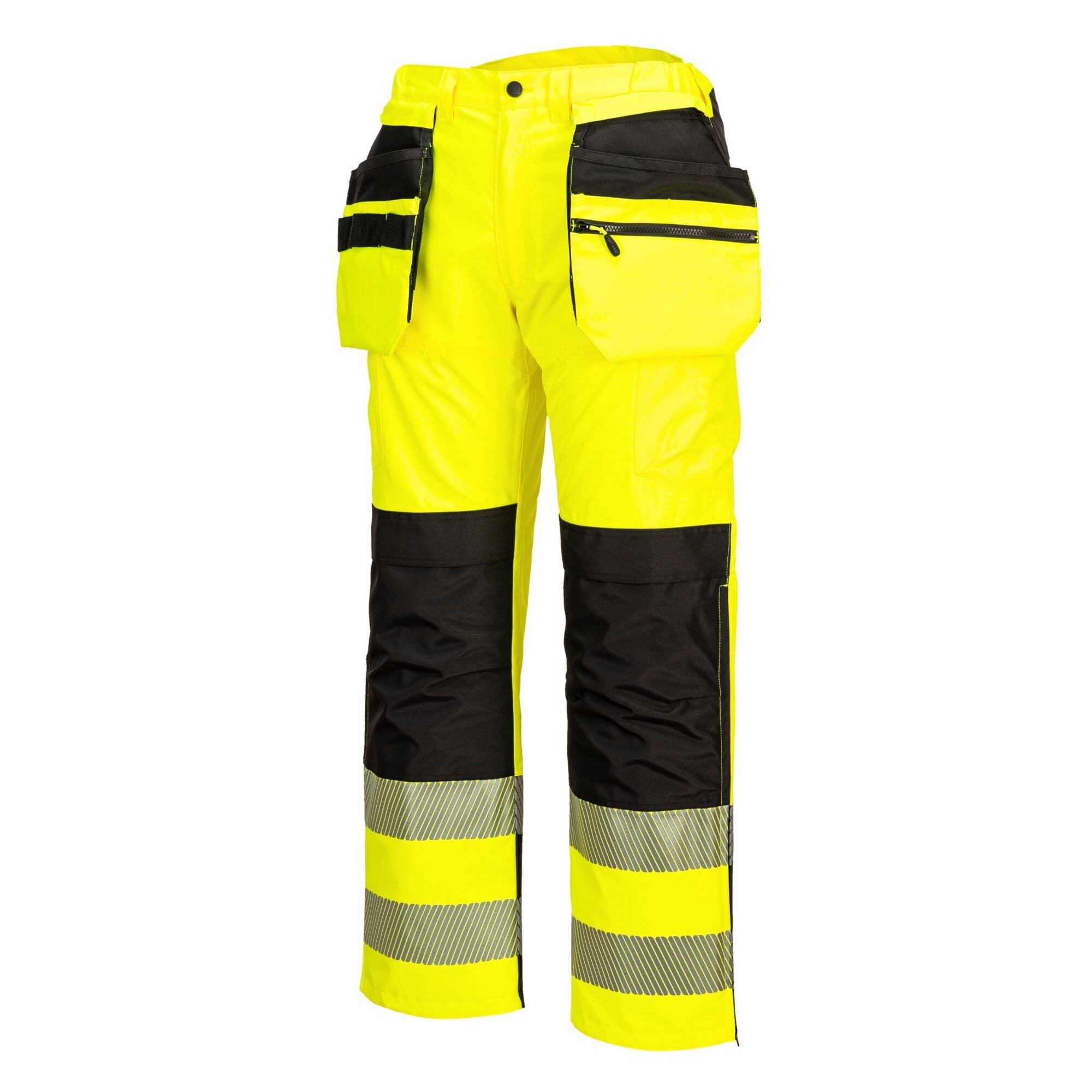PW3 Hi-Vis Regen Amerikaanse Overall - Geel/Zwart - opname 3