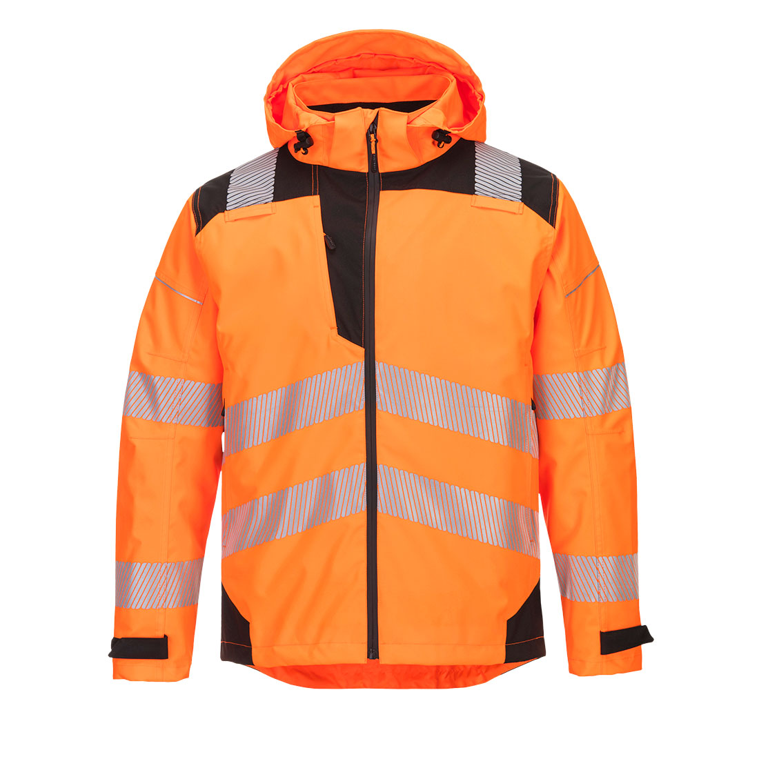 PW3 Hi-Vis Extreme Rain Jacket - Orange/Black