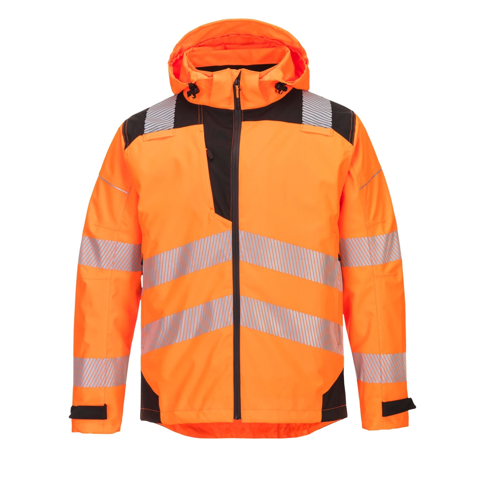 PW3 Hi-Vis extreme Regenjack - Oranje/Zwart