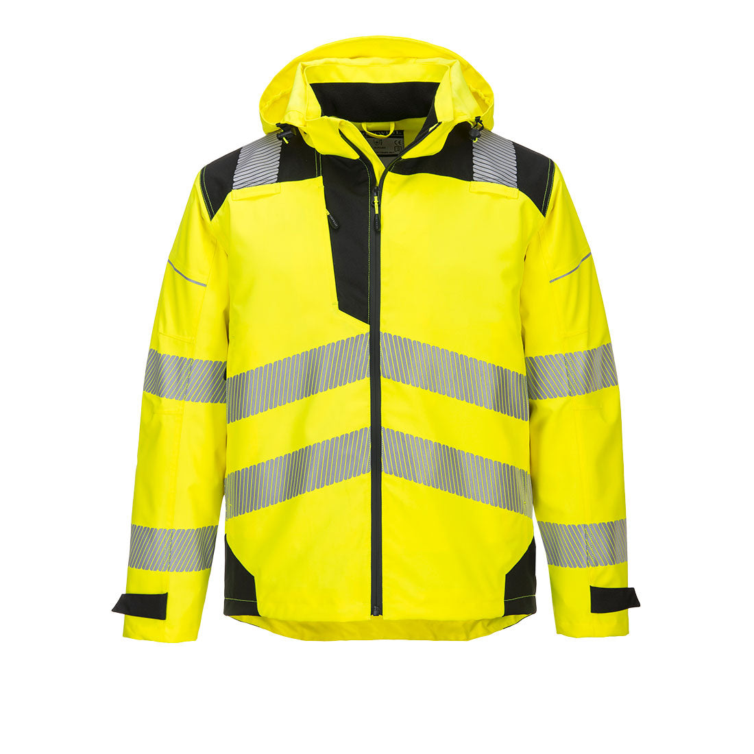 PW3 Hi-Vis Extreme Rain Jacket - Yellow/Black