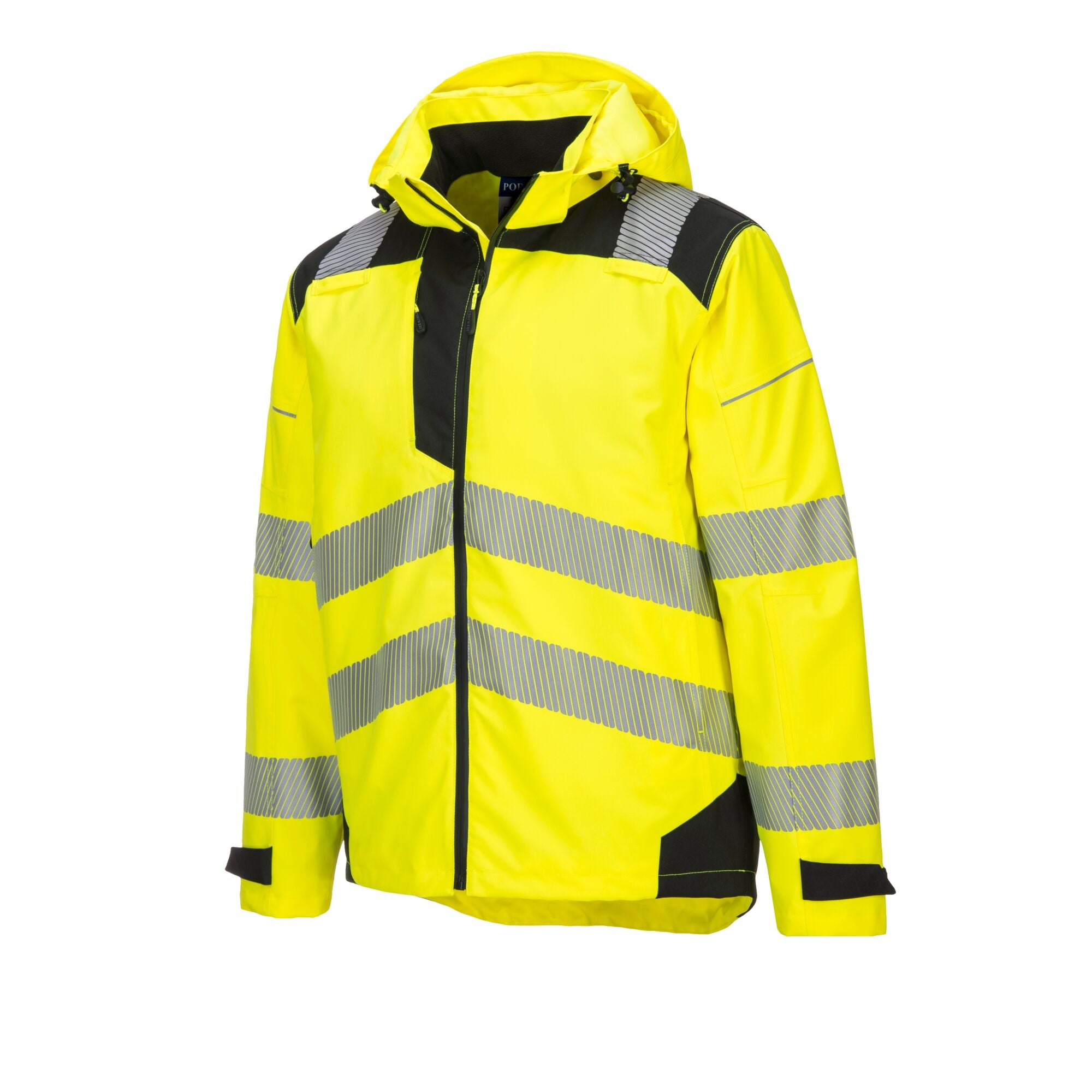 PW3 Hi-Vis extreme Regenjack - Geel/Zwart - opname 2