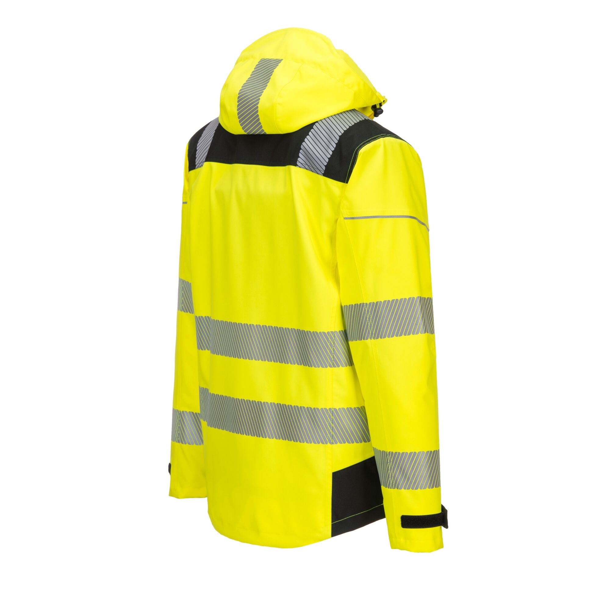 PW3 Hi-Vis extreme Regenjack - Geel/Zwart - opname 3