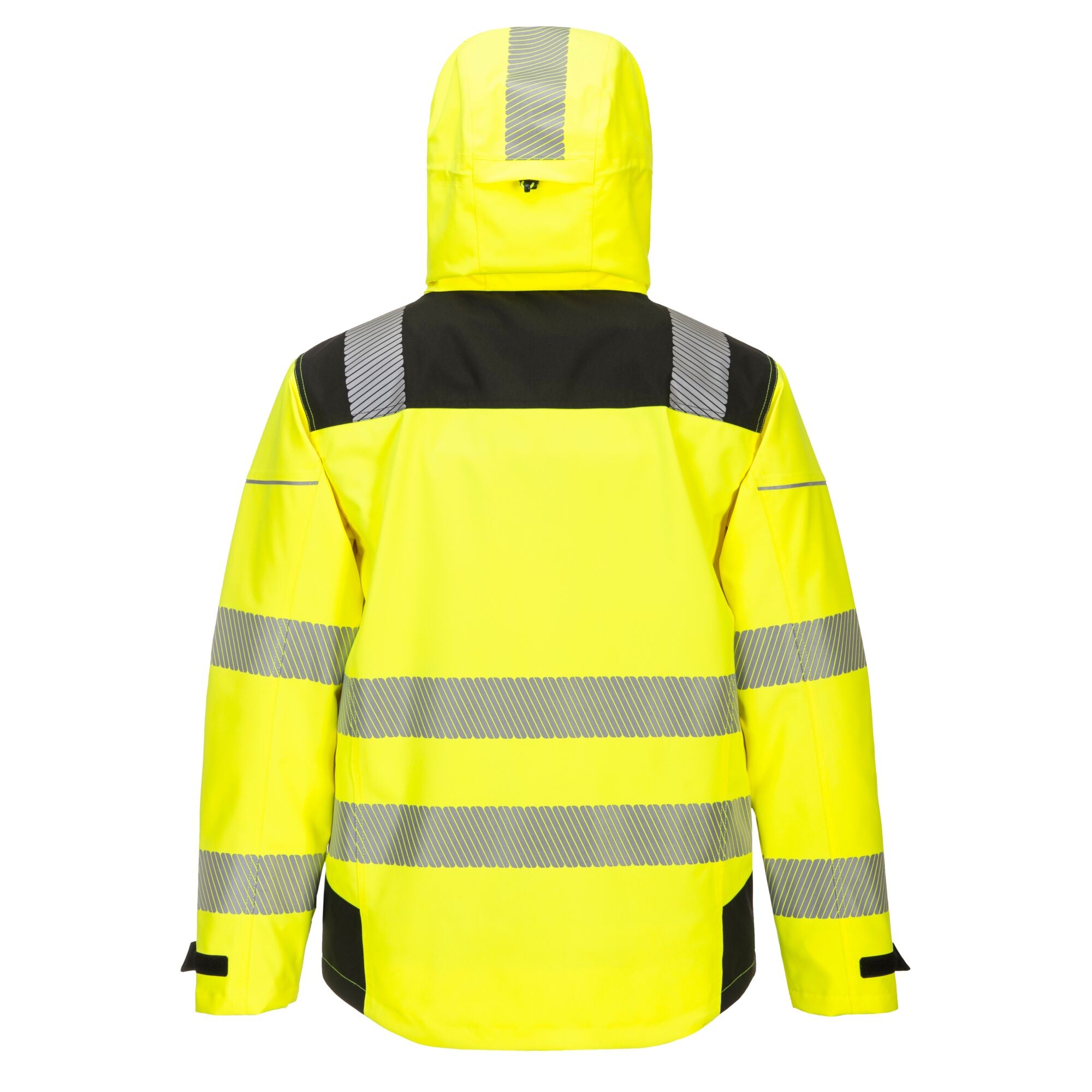 PW3 Hi-Vis extreme Regenjack - Geel/Zwart - opname 4