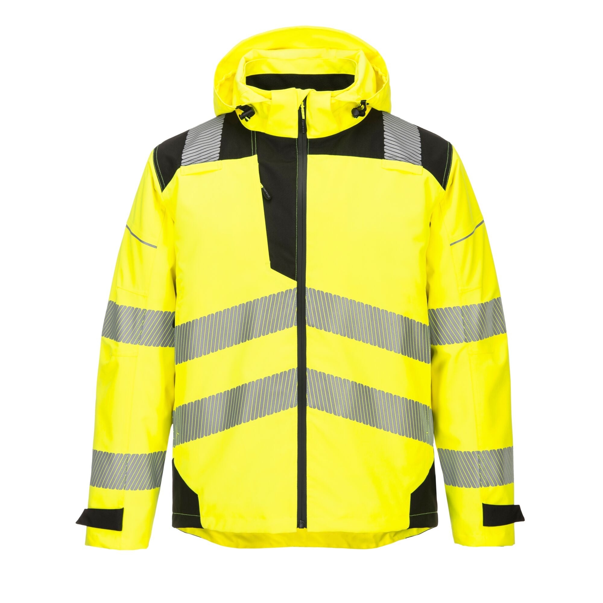 PW3 Hi-Vis extreme Regenjack - Geel/Zwart - opname 6