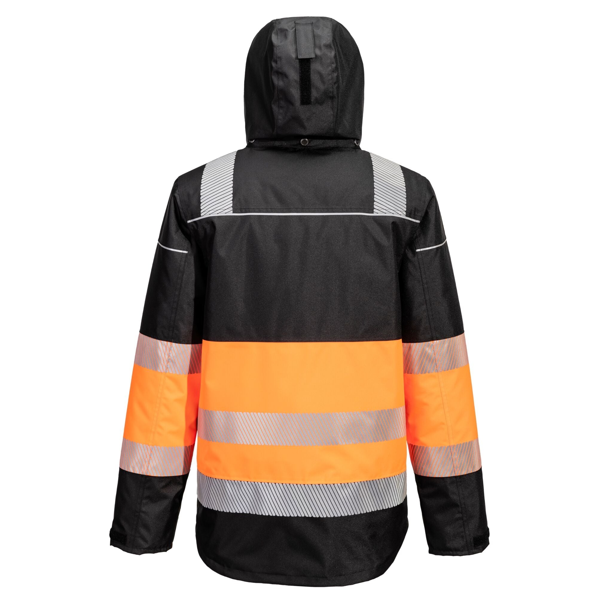 PW3 Hi-Vis Klasse 1 Winterjack - Oranje/Zwart - achterkant