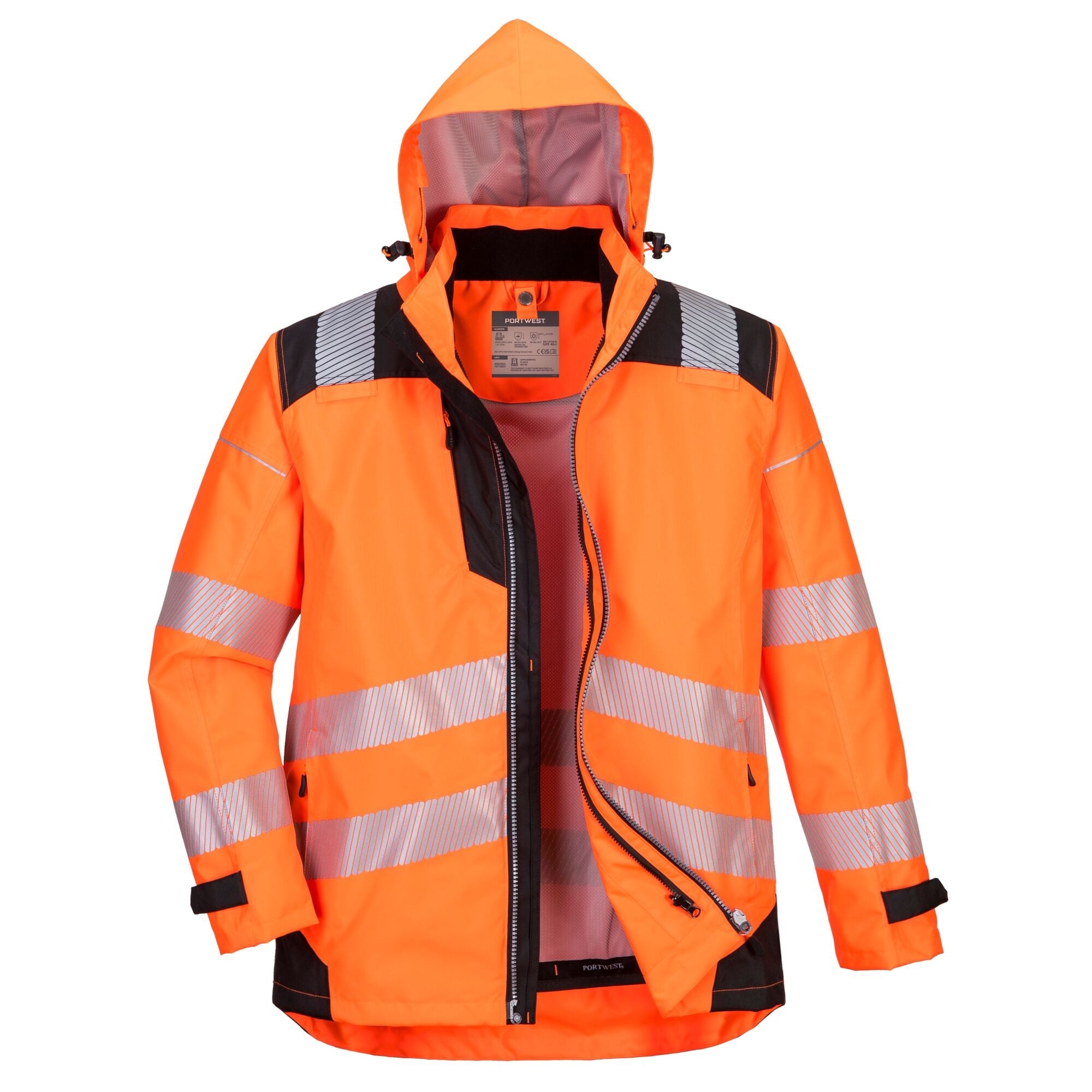 PW3 Hi-Vis 3-in-1 Jack - Oranje/Zwart - opname 2