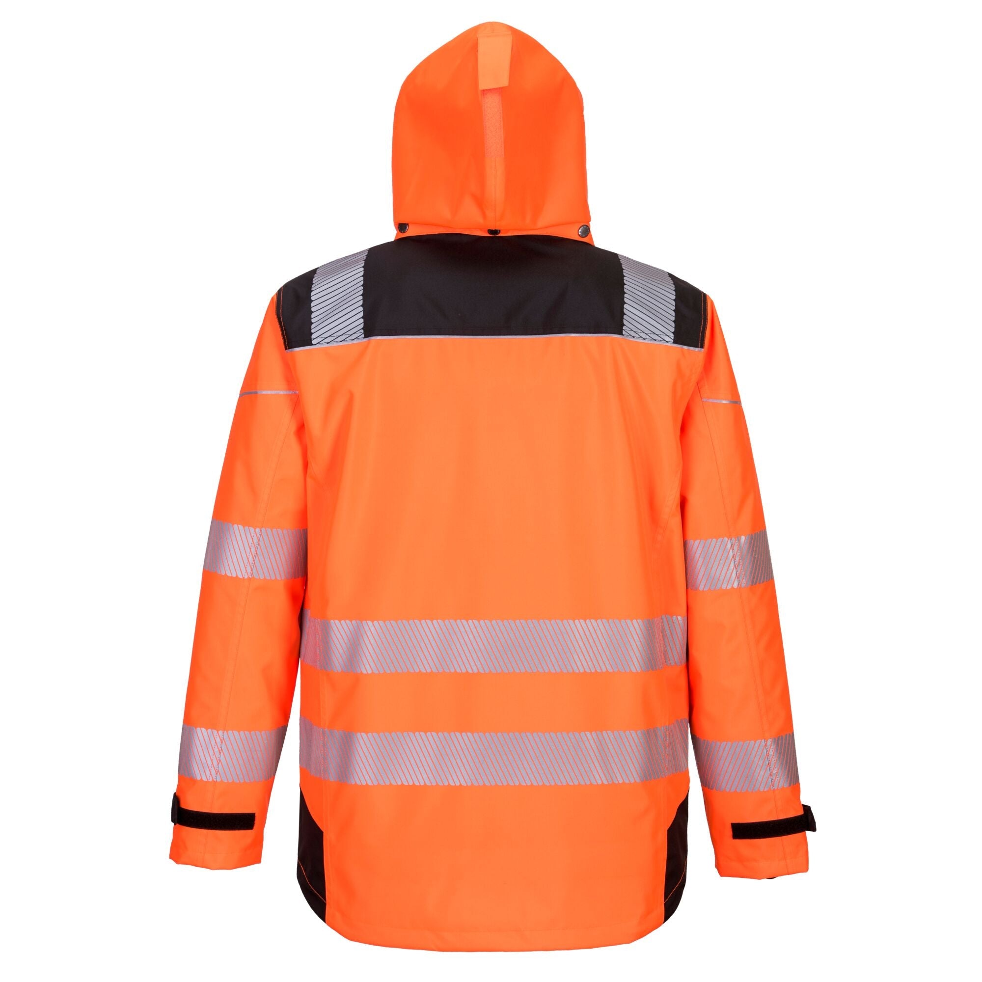 PW3 Hi-Vis 3-in-1 Jack - Oranje/Zwart - achterkant